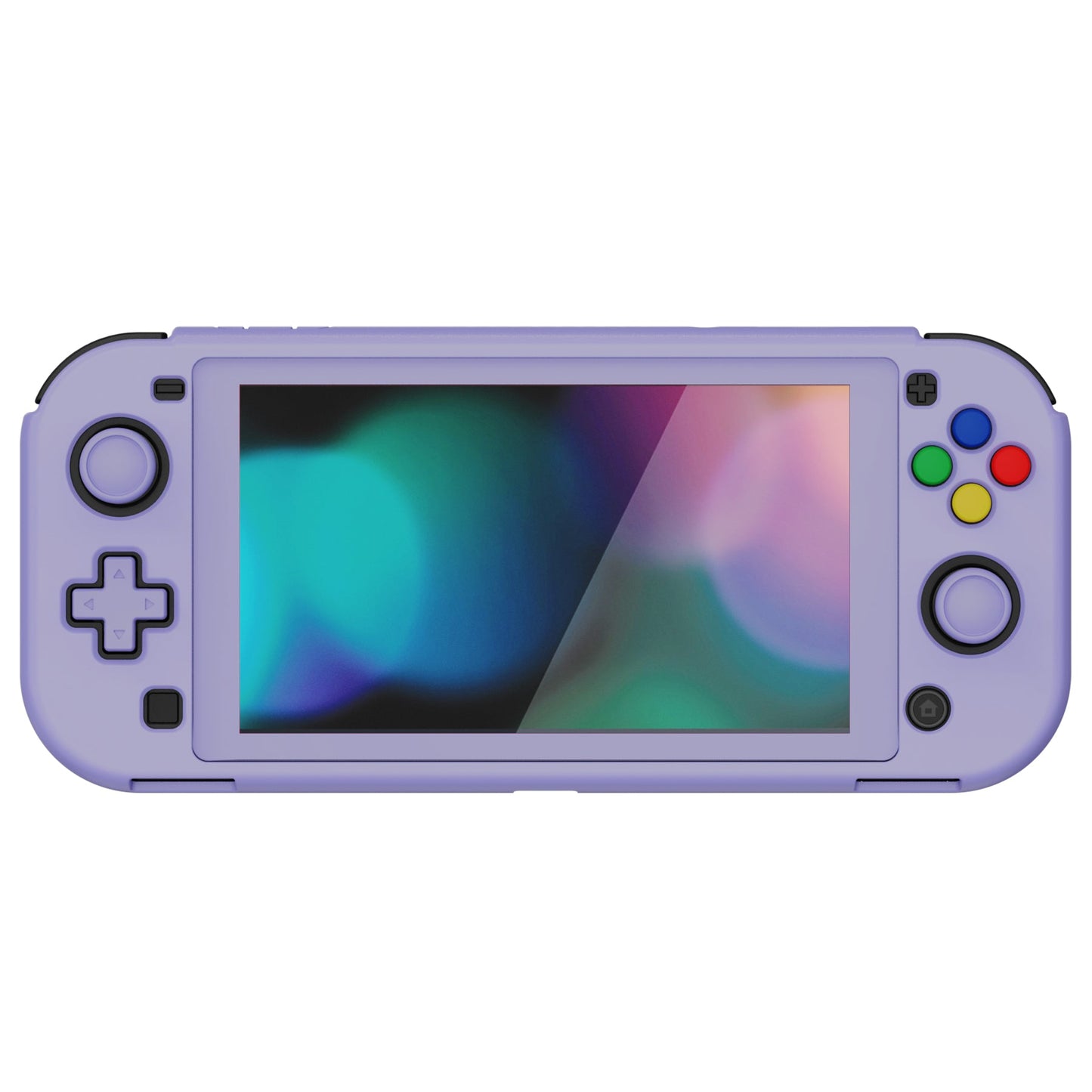 PlayVital Hard Shell Protective Case with Screen Protector & Thumb Grip Caps & Button Caps for Nintendo Switch Lite - Light Violet PlayVital