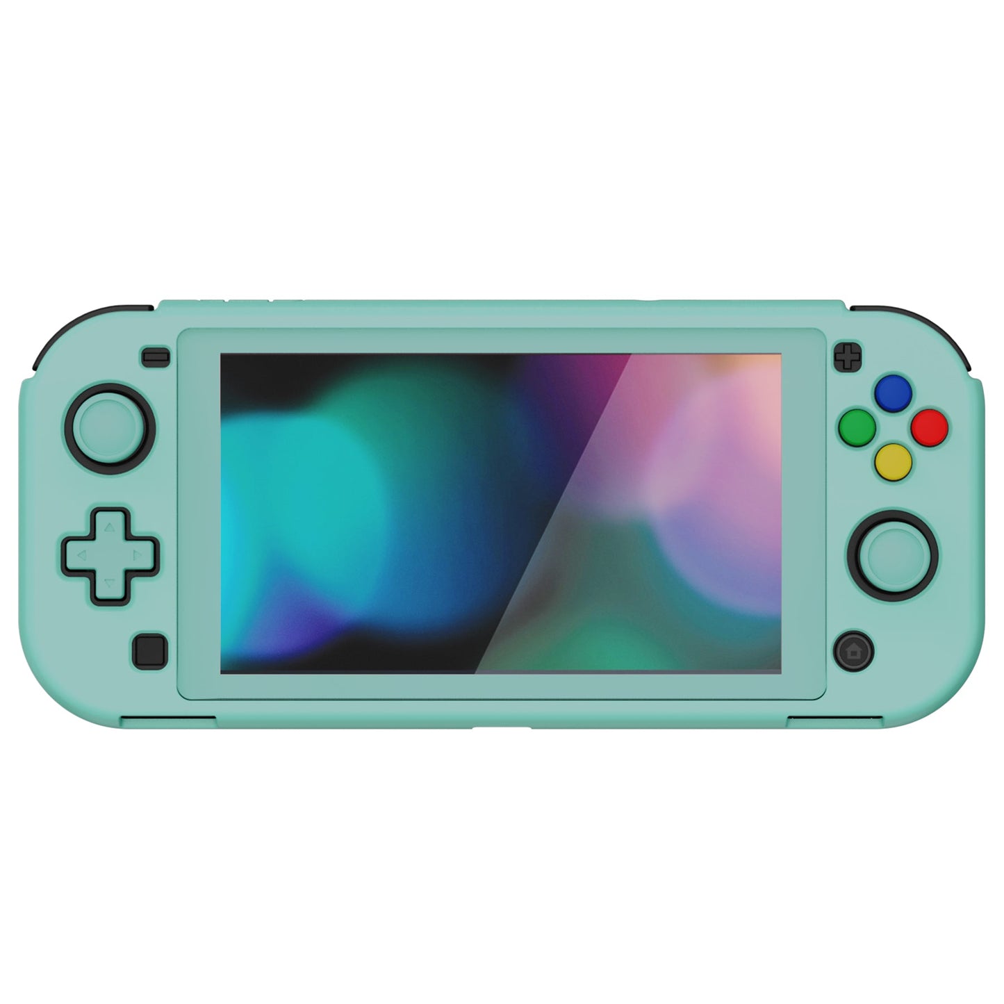 PlayVital Hard Shell Protective Case with Screen Protector & Thumb Grip Caps & Button Caps for Nintendo Switch Lite - Misty Green PlayVital