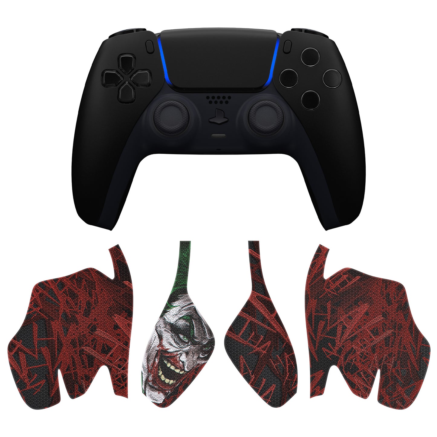 PlayVital Split Design Anti-Skid Sweat-Absorbent Premium Grip for PS5 Controller - Clown Hahaha