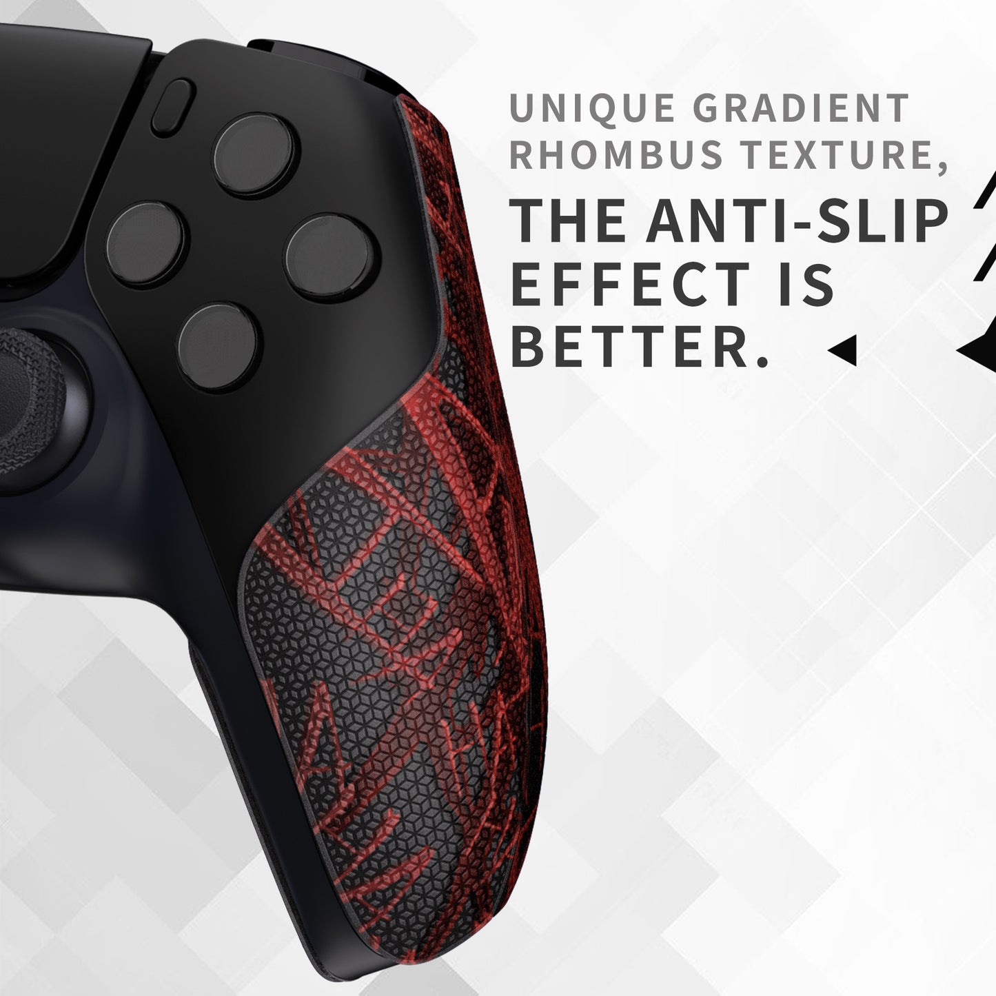 PlayVital Split Design Anti-Skid Sweat-Absorbent Premium Grip for PS5 Controller - Clown Hahaha