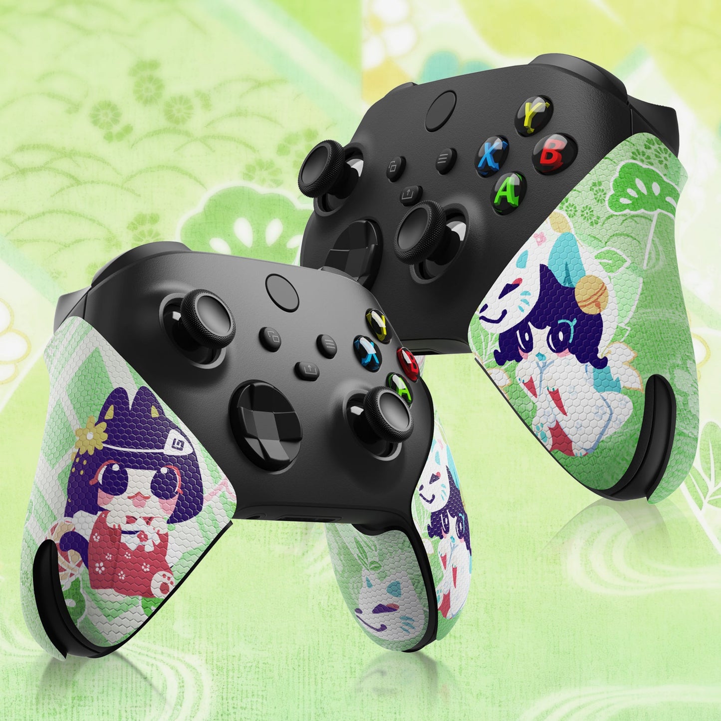 PlayVital Professional Textured Anti-Skid Sweat-Absorbent Handle Grips for Xbox Series X/S Controller & Xbox Core Wireless Controller - Wishing Shrine PlayVital