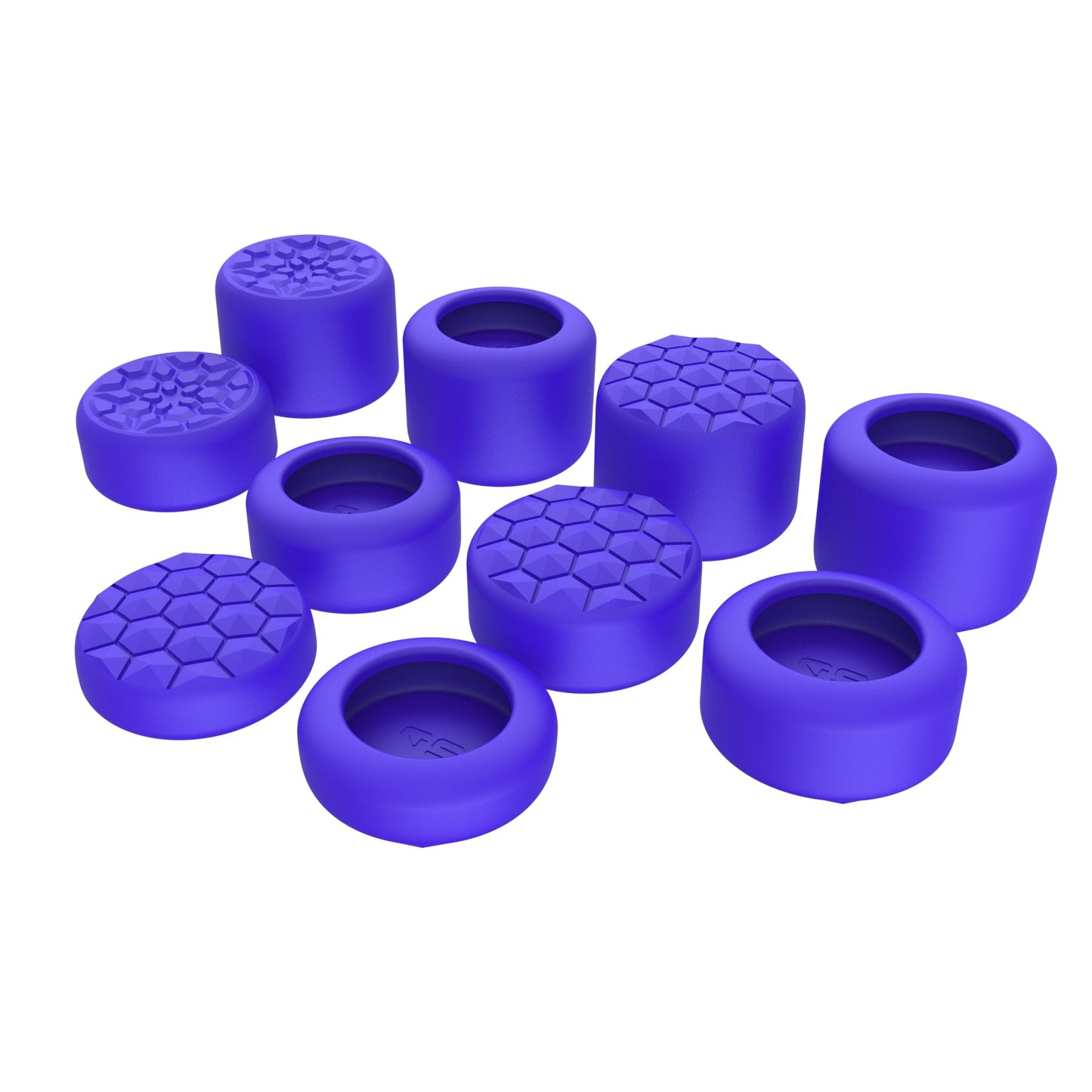 PlayVital QUANTUM Pro Ergonomic Thumbstick Grips for Nintendo Switch 2 (2025) with 3 Height Convex and Concave - Diamond Grain & Crack Bomb Design - Purple PlayVital