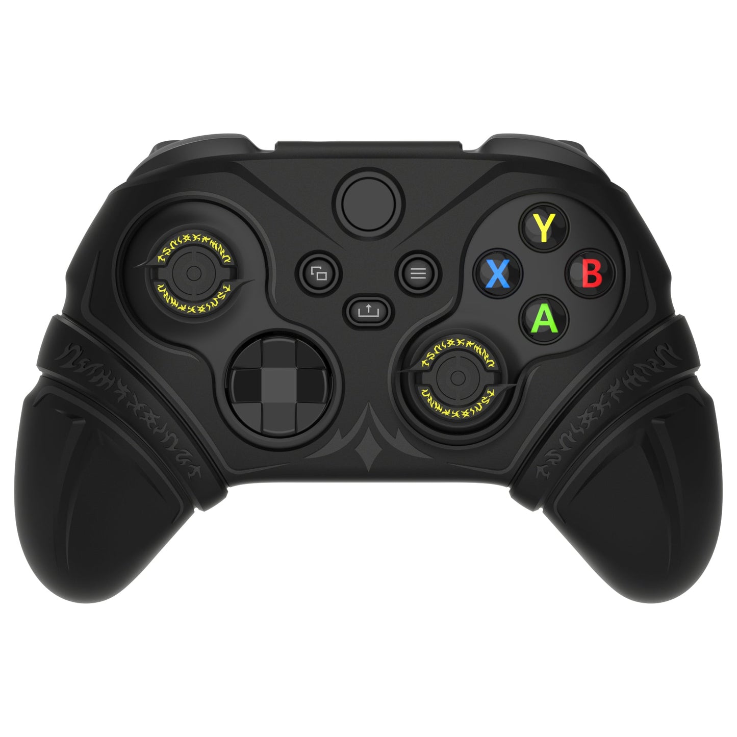 PlayVital Runes Edition Silicone Controller Cover with Thumbstick Cap & Sticker for Xbox Series X/S Controller & Xbox Core Wireless Controller - Black PlayVital