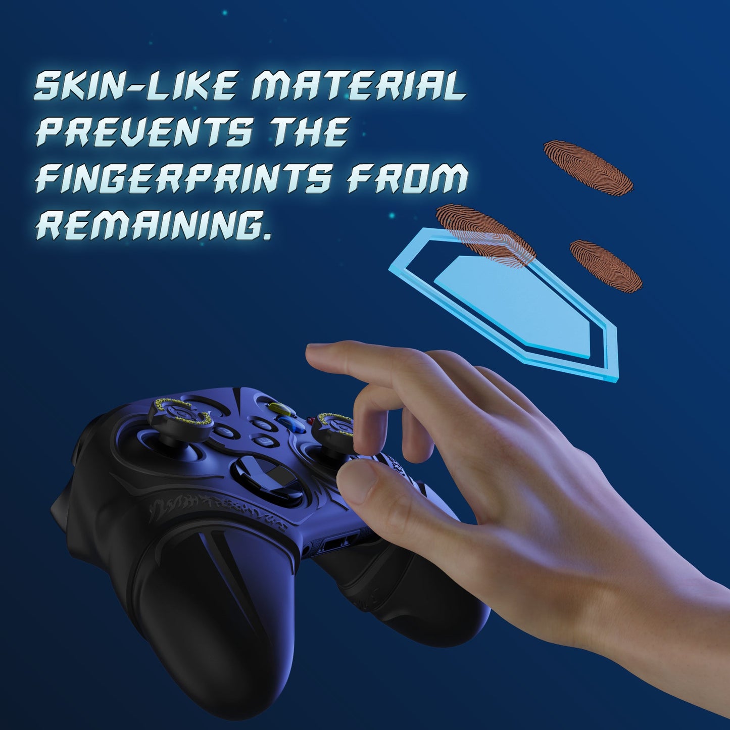PlayVital Runes Edition Silicone Controller Cover with Thumbstick Cap & Sticker for Xbox Series X/S Controller & Xbox Core Wireless Controller - Black PlayVital