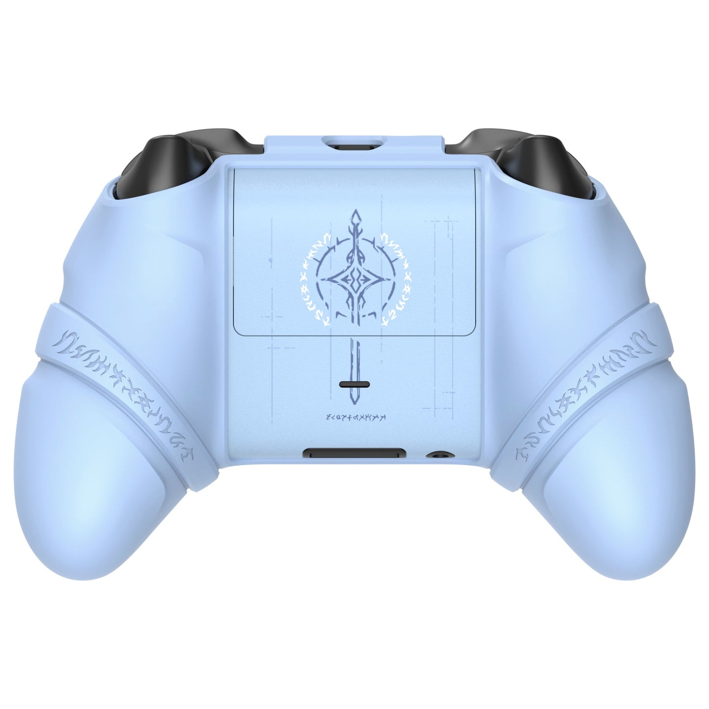 PlayVital Runes Edition Silicone Controller Cover with Thumbstick Cap & Sticker for Xbox Series X/S Controller & Xbox Core Wireless Controller - Blue PlayVital
