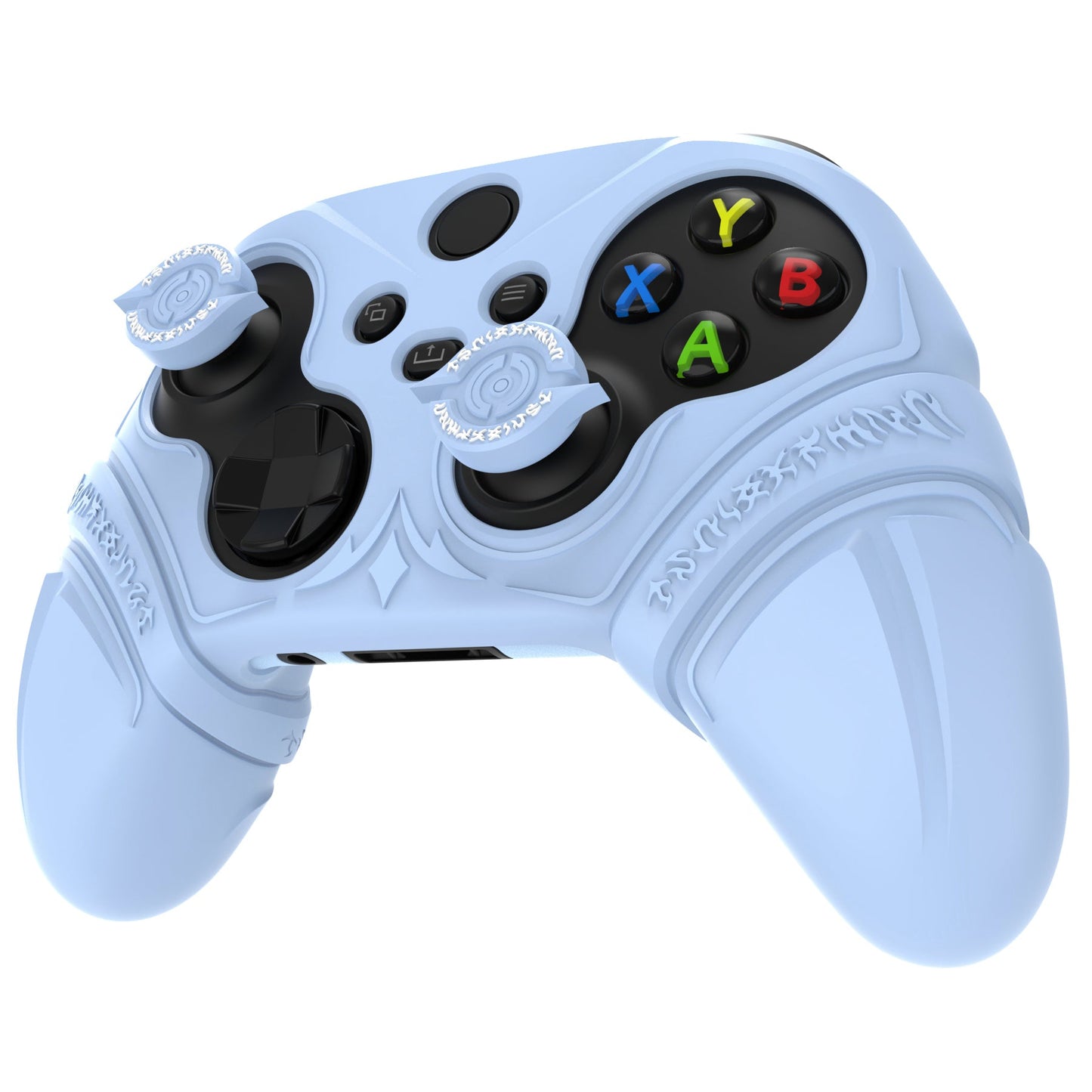 PlayVital Runes Edition Silicone Controller Cover with Thumbstick Cap & Sticker for Xbox Series X/S Controller & Xbox Core Wireless Controller - Blue PlayVital