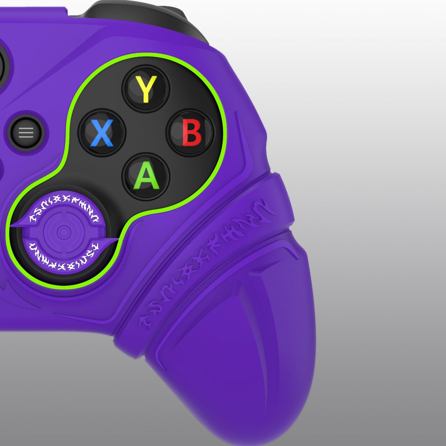 PlayVital Runes Edition Silicone Controller Cover with Thumbstick Cap & Sticker for Xbox Series X/S Controller & Xbox Core Wireless Controller - Purple PlayVital