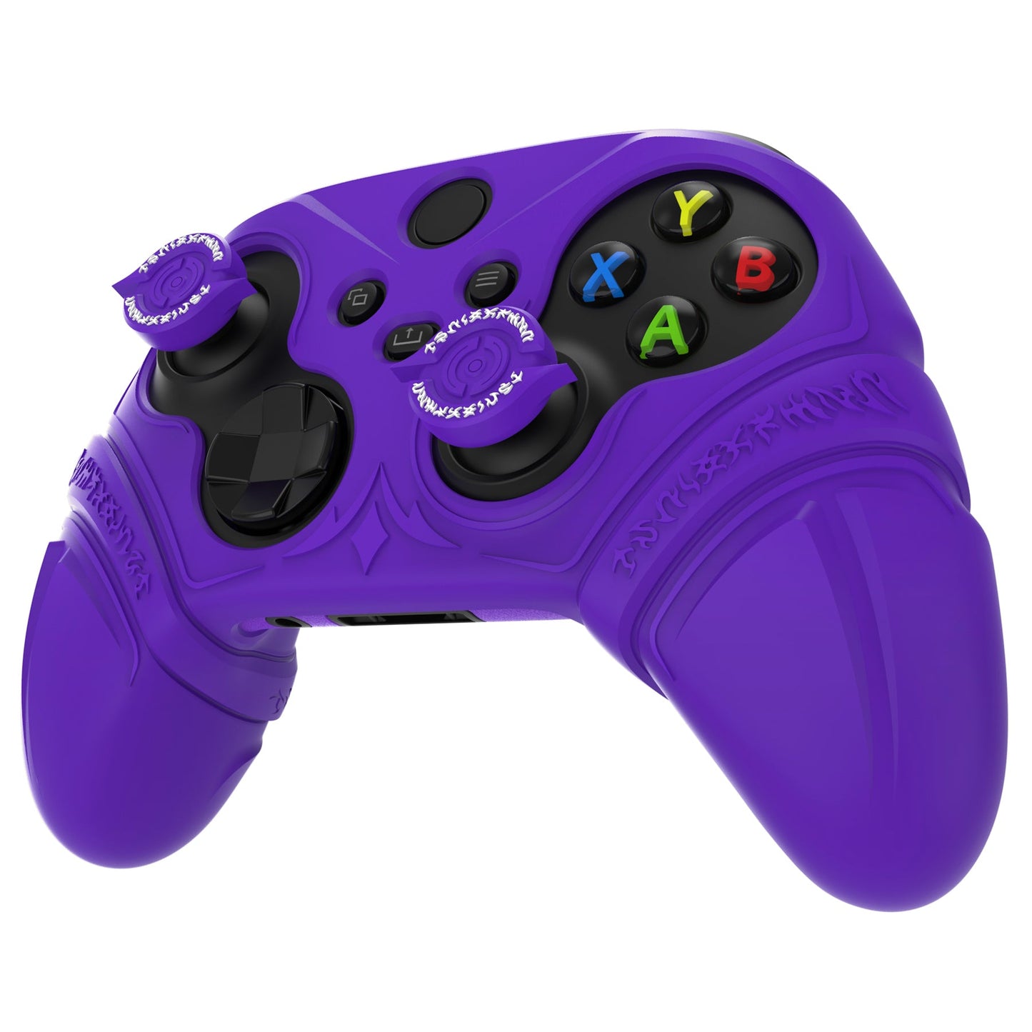 PlayVital Runes Edition Silicone Controller Cover with Thumbstick Cap & Sticker for Xbox Series X/S Controller & Xbox Core Wireless Controller - Purple PlayVital