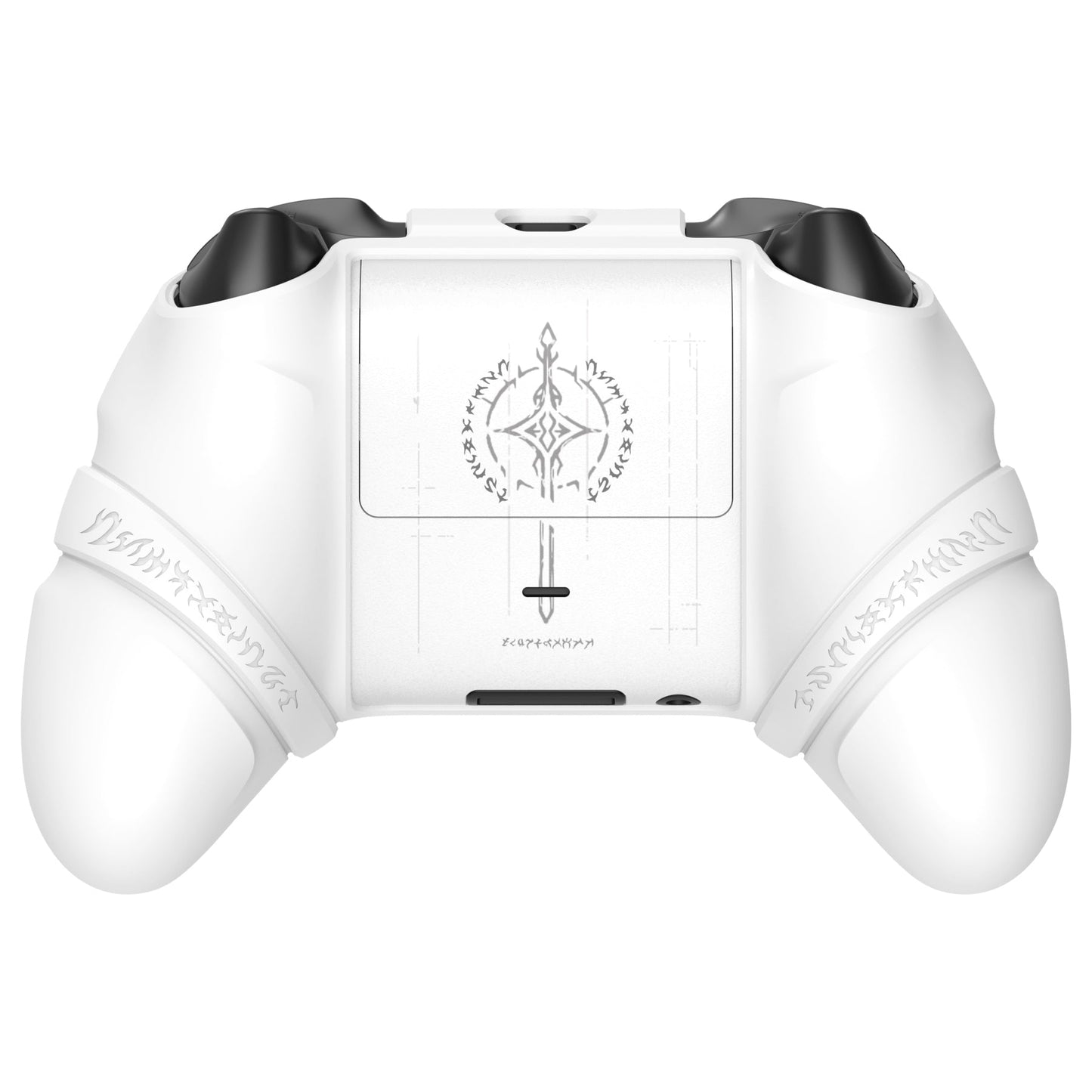 PlayVital Runes Edition Silicone Controller Cover with Thumbstick Cap & Sticker for Xbox Series X/S Controller & Xbox Core Wireless Controller - White PlayVital