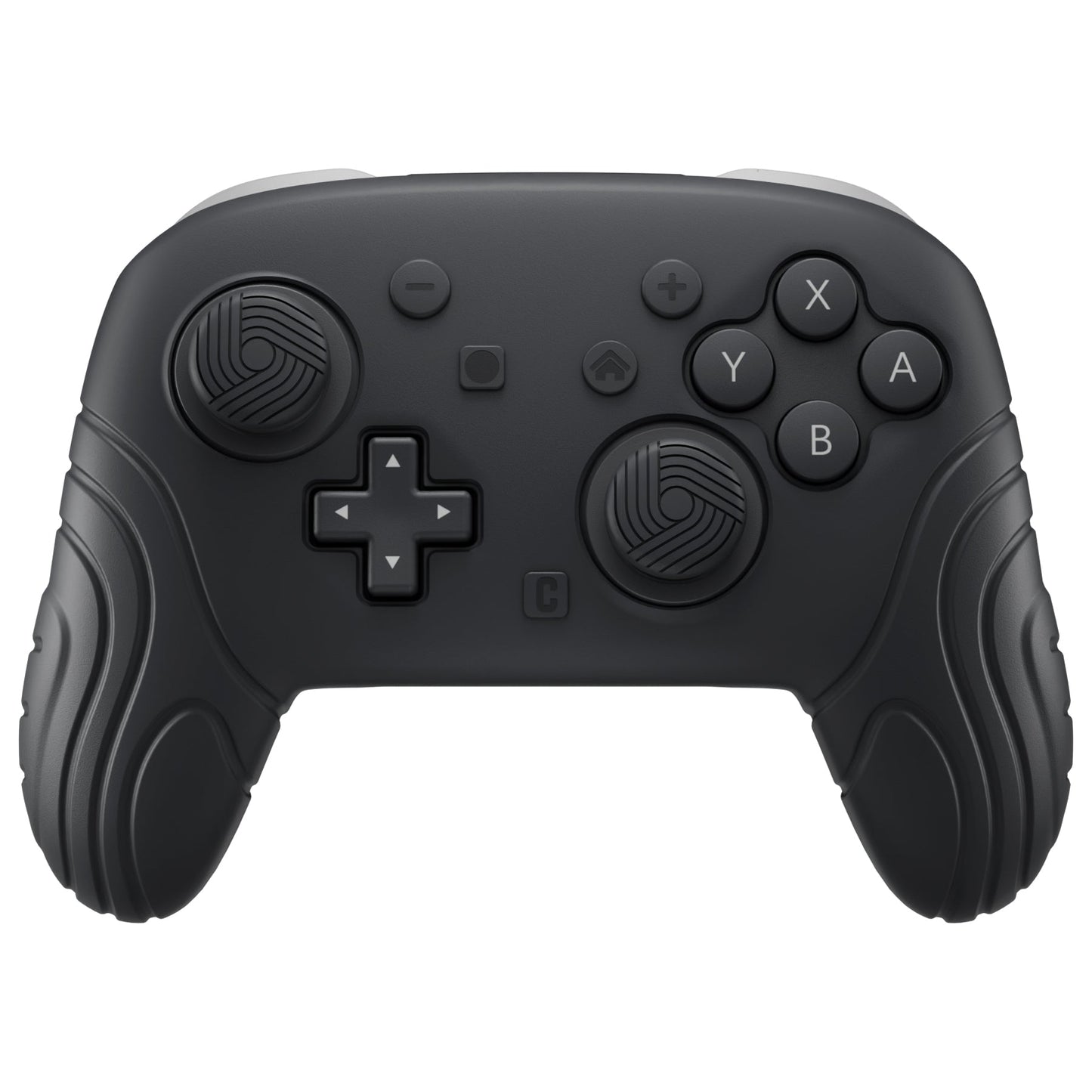 PlayVital Samurai Edition Protective Silicone Case for Nintendo Switch 2 Pro Controller with Back Button Caps & Thumb Grips & Stickers - Black PlayVital