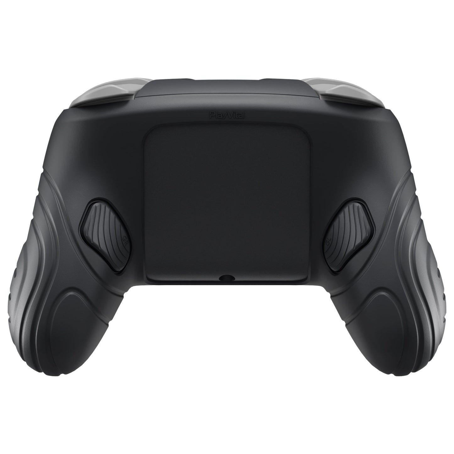 PlayVital Samurai Edition Protective Silicone Case for Nintendo Switch 2 Pro Controller with Back Button Caps & Thumb Grips & Stickers - Black PlayVital