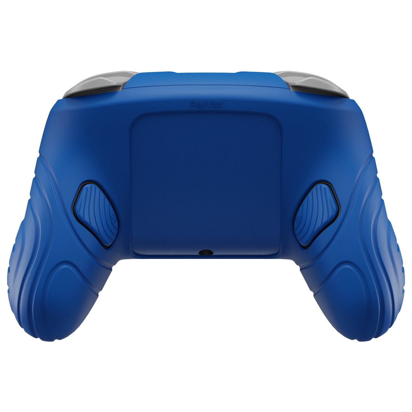 PlayVital Samurai Edition Protective Silicone Case for Nintendo Switch 2 Pro Controller with Back Button Caps & Thumb Grips & Stickers - Blue PlayVital