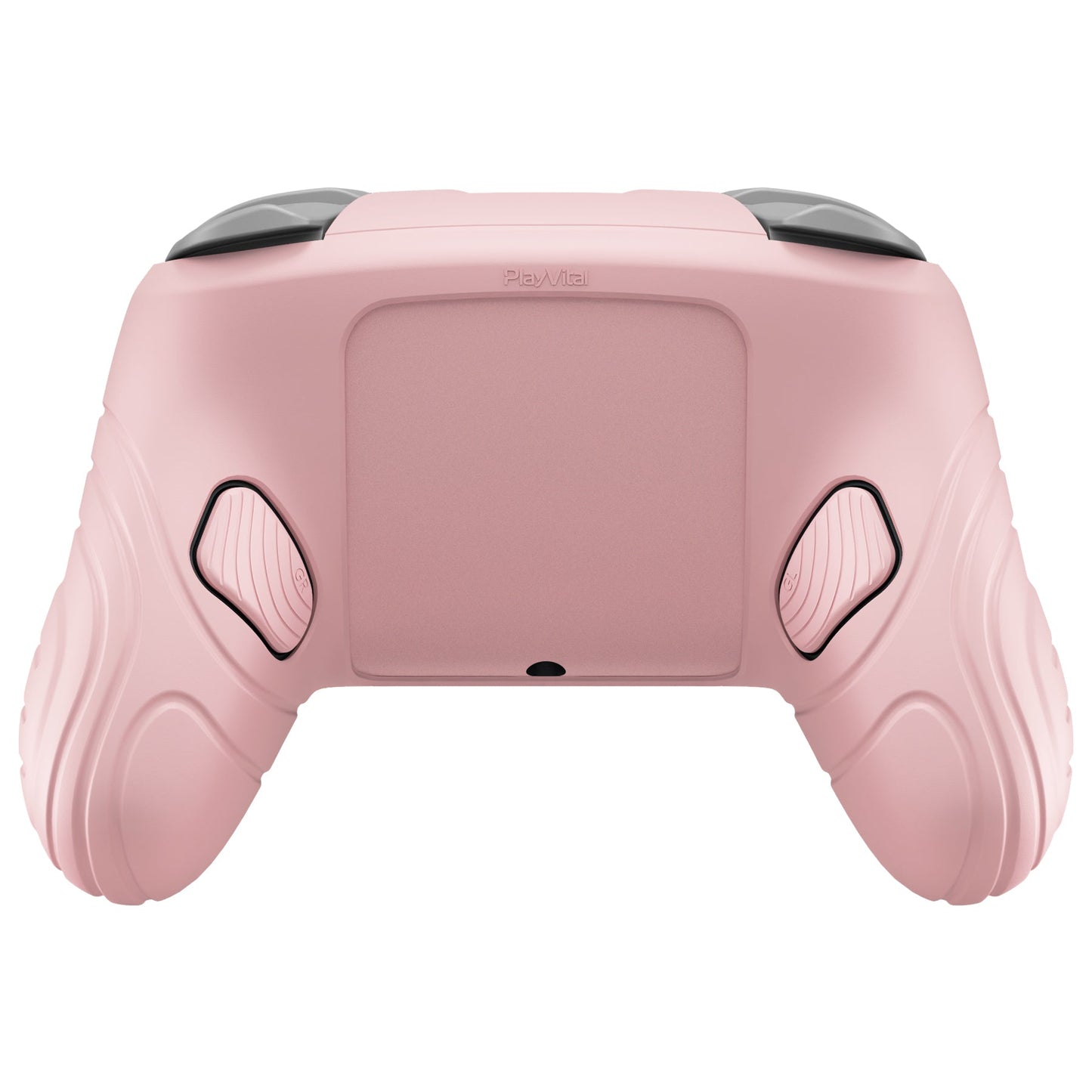 PlayVital Samurai Edition Protective Silicone Case for Nintendo Switch 2 Pro Controller with Back Button Caps & Thumb Grips & Stickers - Cherry Blossoms Pink PlayVital