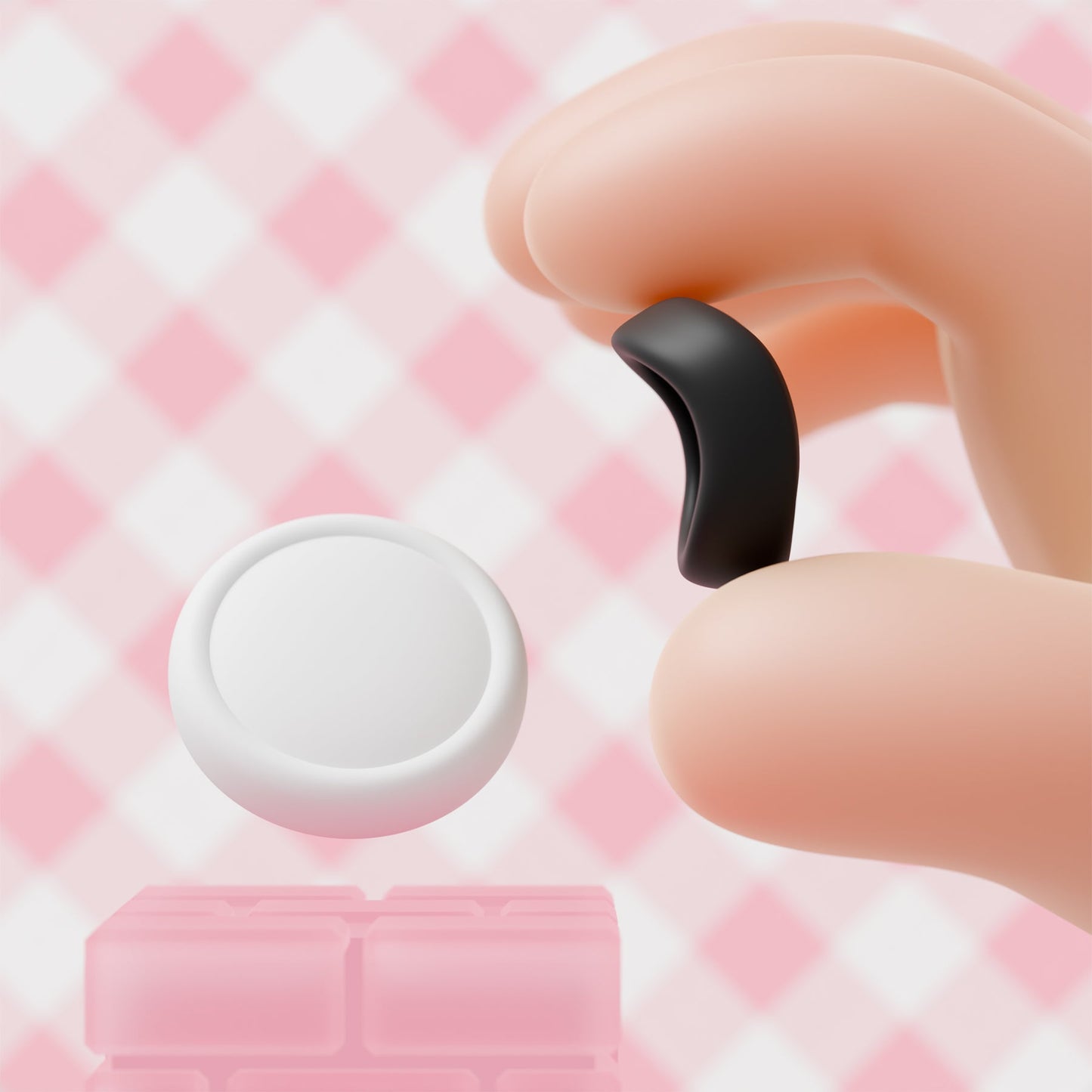 PlayVital Silicone Button Covers and Thumb Grip Set for Nintendo Switch 2 (2025), 8 Pcs Colorful ABXY Directional Button Caps & 4 Joystick Caps for Joycon 2 - Black & White PlayVital