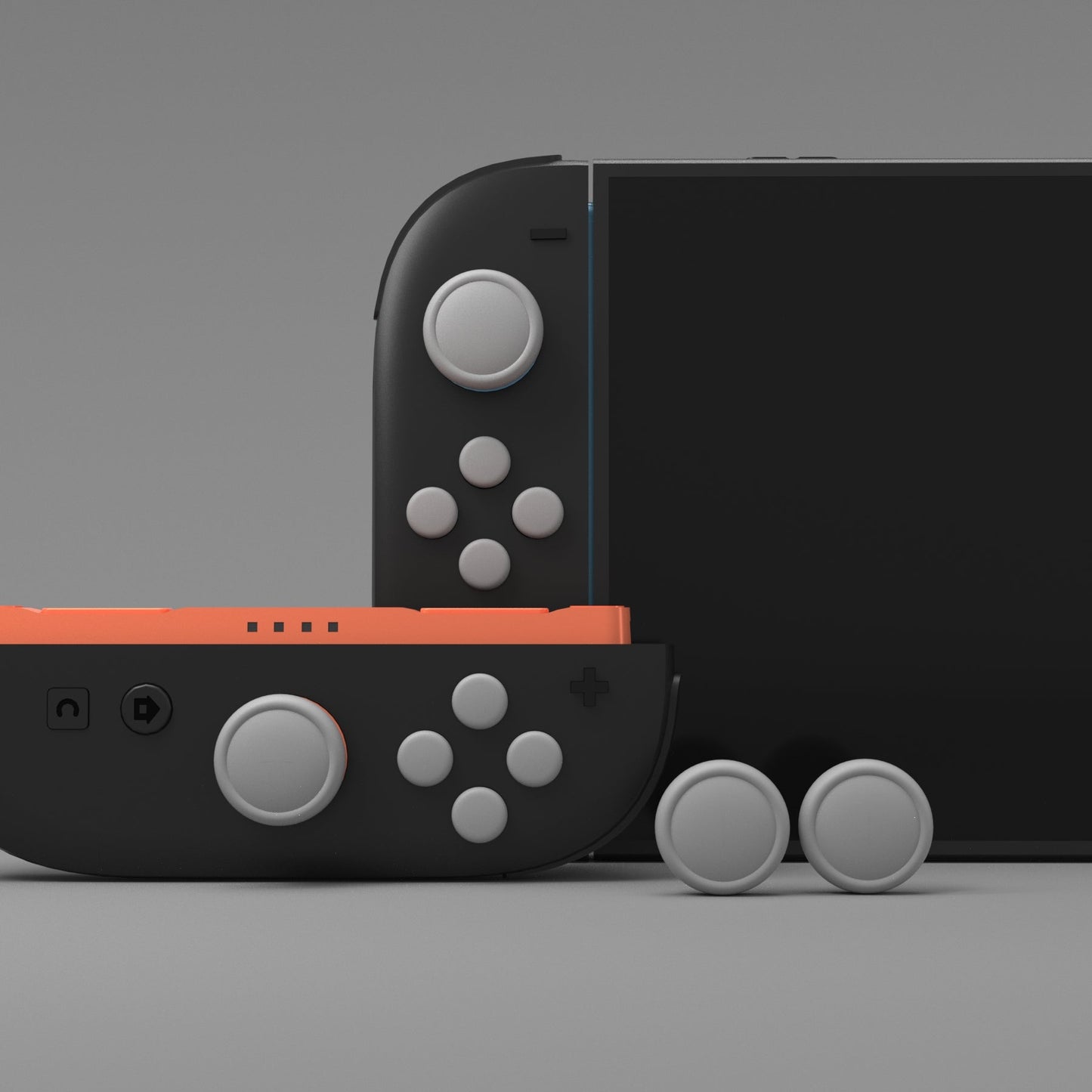 PlayVital Silicone Button Covers and Thumb Grip Set for Nintendo Switch 2 (2025), ABXY Directional Button Caps for Joycon 2 - New Hope Gray PlayVital