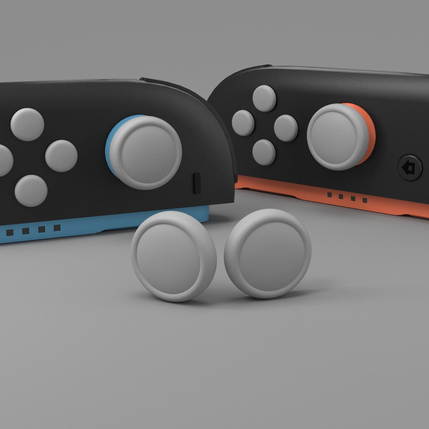 PlayVital Silicone Button Covers and Thumb Grip Set for Nintendo Switch 2 (2025), ABXY Directional Button Caps for Joycon 2 - New Hope Gray PlayVital