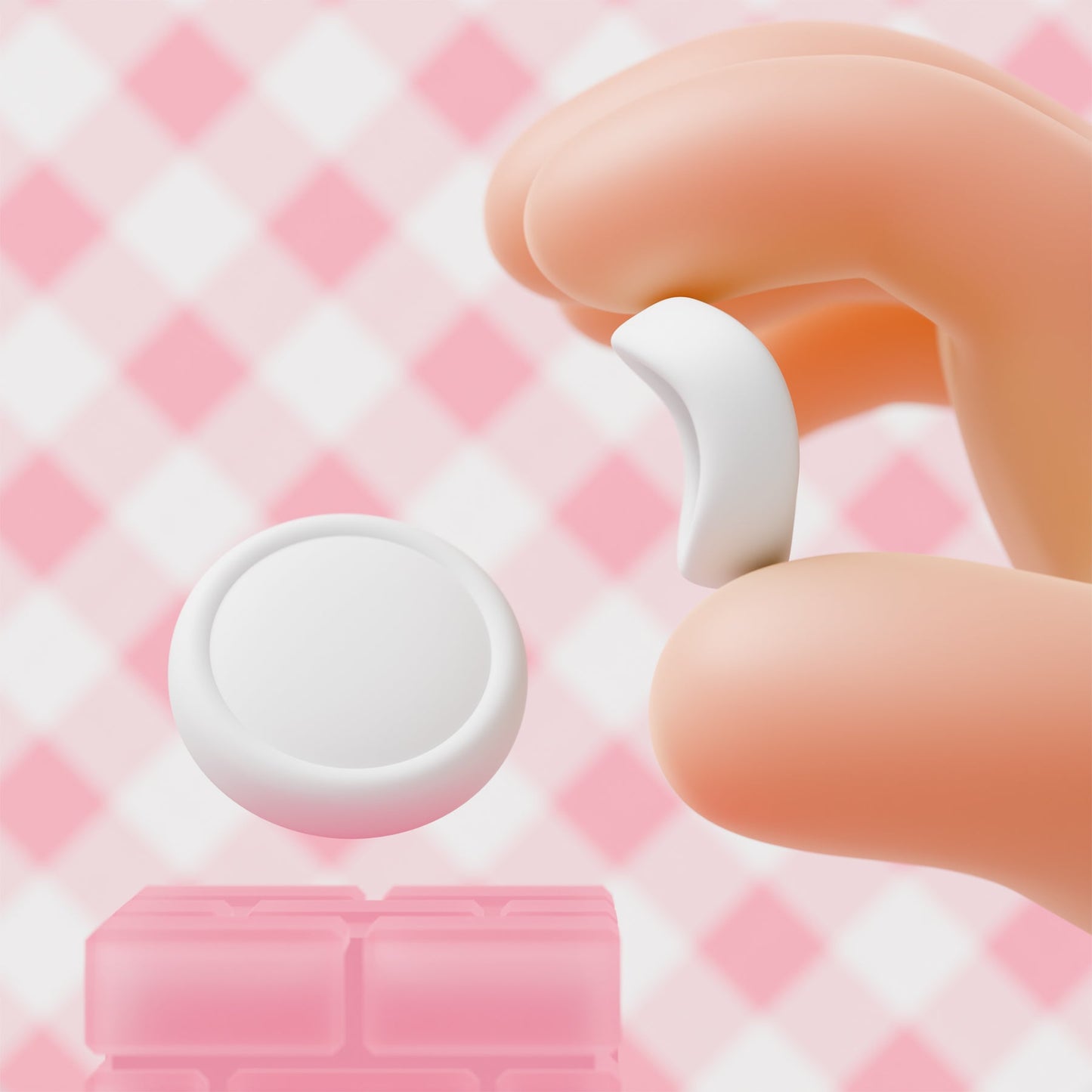 PlayVital Silicone Button Covers and Thumb Grip Set for Nintendo Switch 2 (2025), ABXY Directional Button Caps for Joycon 2 - White PlayVital