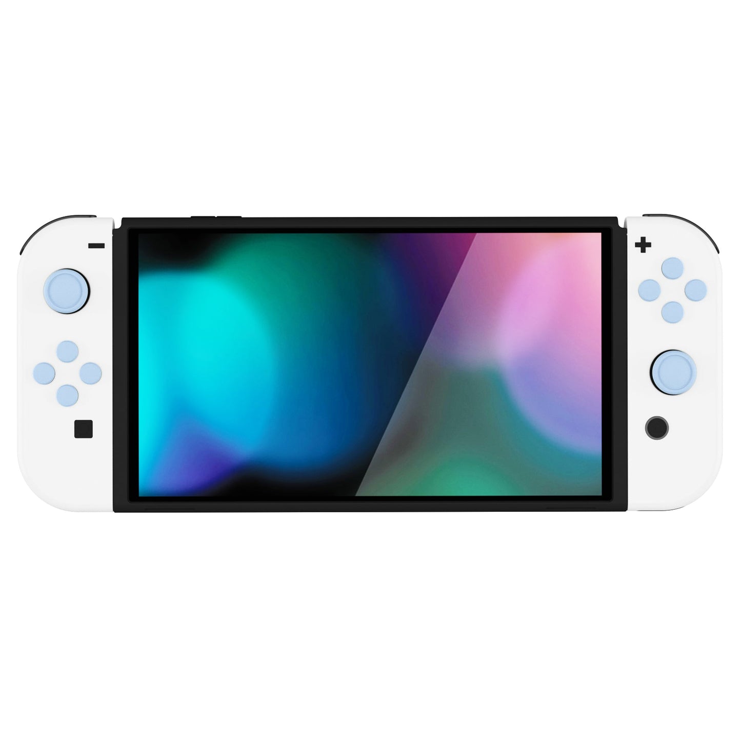 PlayVital Silicone Button Covers and Thumb Grip Set for Nintendo Switch & Switch OLED & Switch Lite ABXY Directional Key Button Caps with Switch Lite D-Pad Button Cap - Sky Blue PlayVital