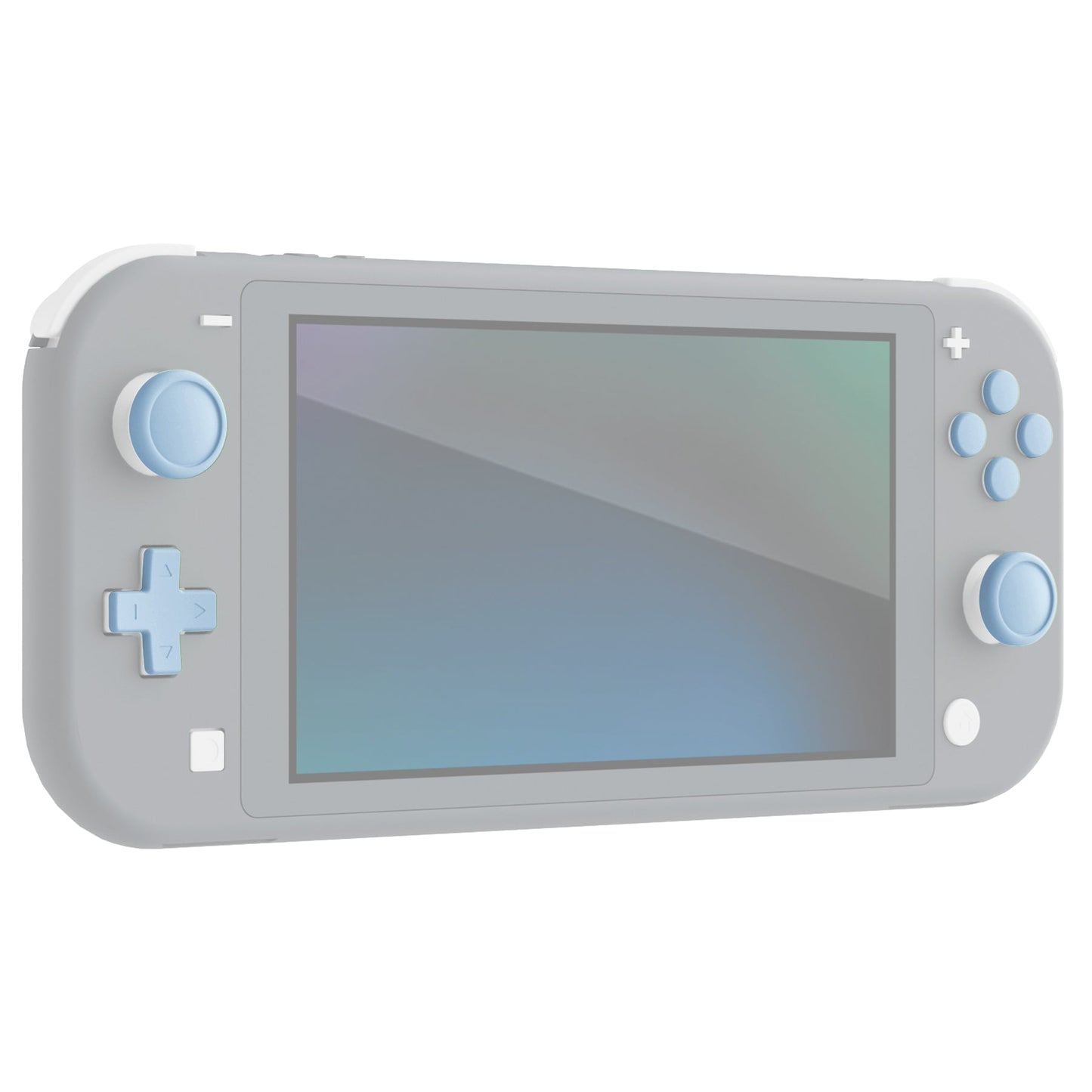 PlayVital Silicone Button Covers and Thumb Grip Set for Nintendo Switch & Switch OLED & Switch Lite ABXY Directional Key Button Caps with Switch Lite D-Pad Button Cap - Sky Blue PlayVital