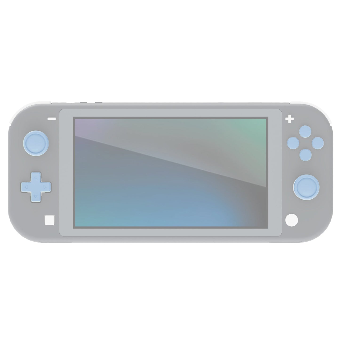 PlayVital Silicone Button Covers and Thumb Grip Set for Nintendo Switch & Switch OLED & Switch Lite ABXY Directional Key Button Caps with Switch Lite D-Pad Button Cap - Sky Blue PlayVital