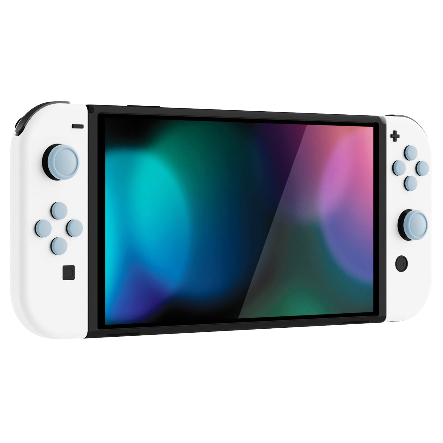PlayVital Silicone Button Covers and Thumb Grip Set for Nintendo Switch & Switch OLED & Switch Lite ABXY Directional Key Button Caps with Switch Lite D-Pad Button Cap - Sky Blue PlayVital