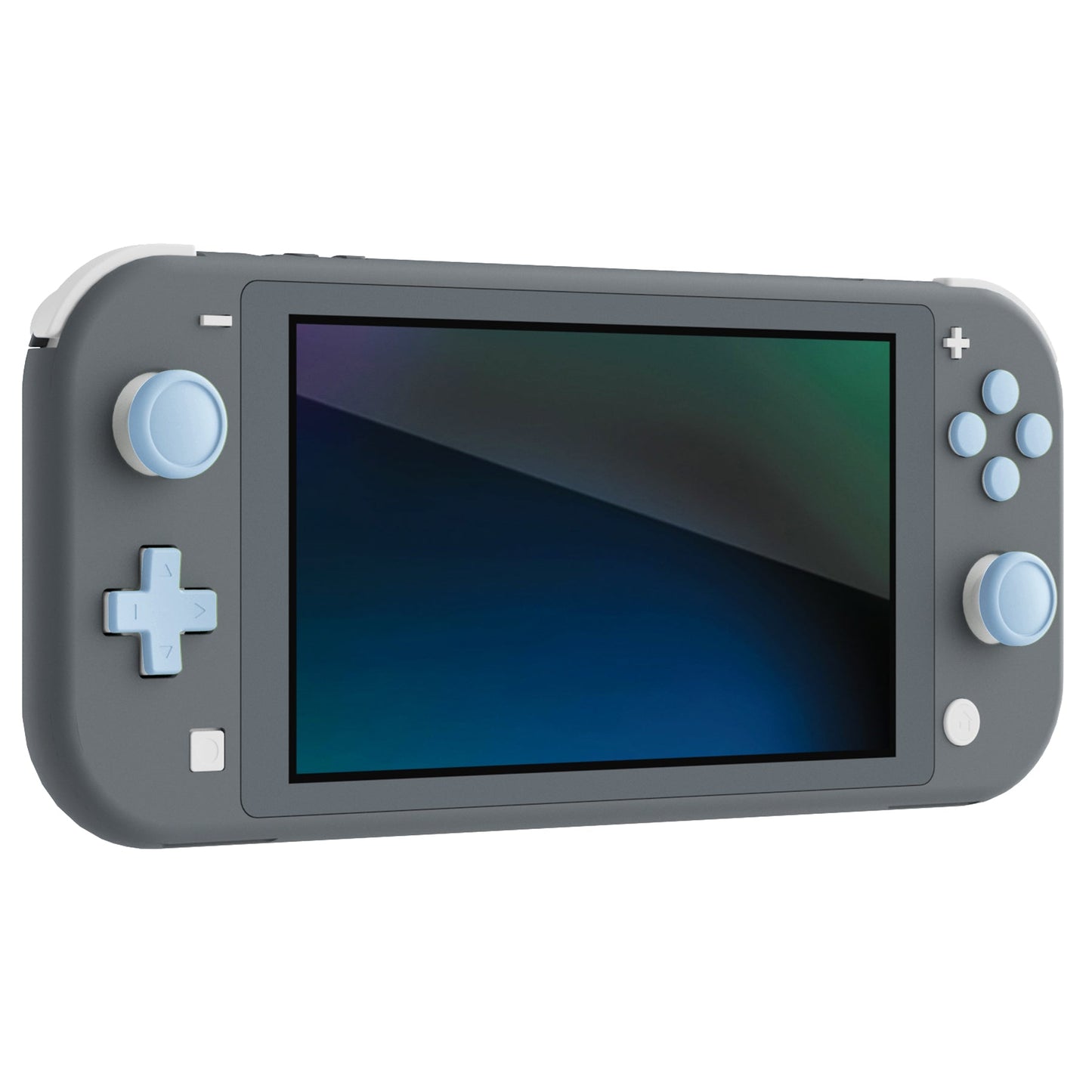 PlayVital Silicone Button Covers and Thumb Grip Set for Nintendo Switch & Switch OLED & Switch Lite ABXY Directional Key Button Caps with Switch Lite D-Pad Button Cap - Sky Blue PlayVital