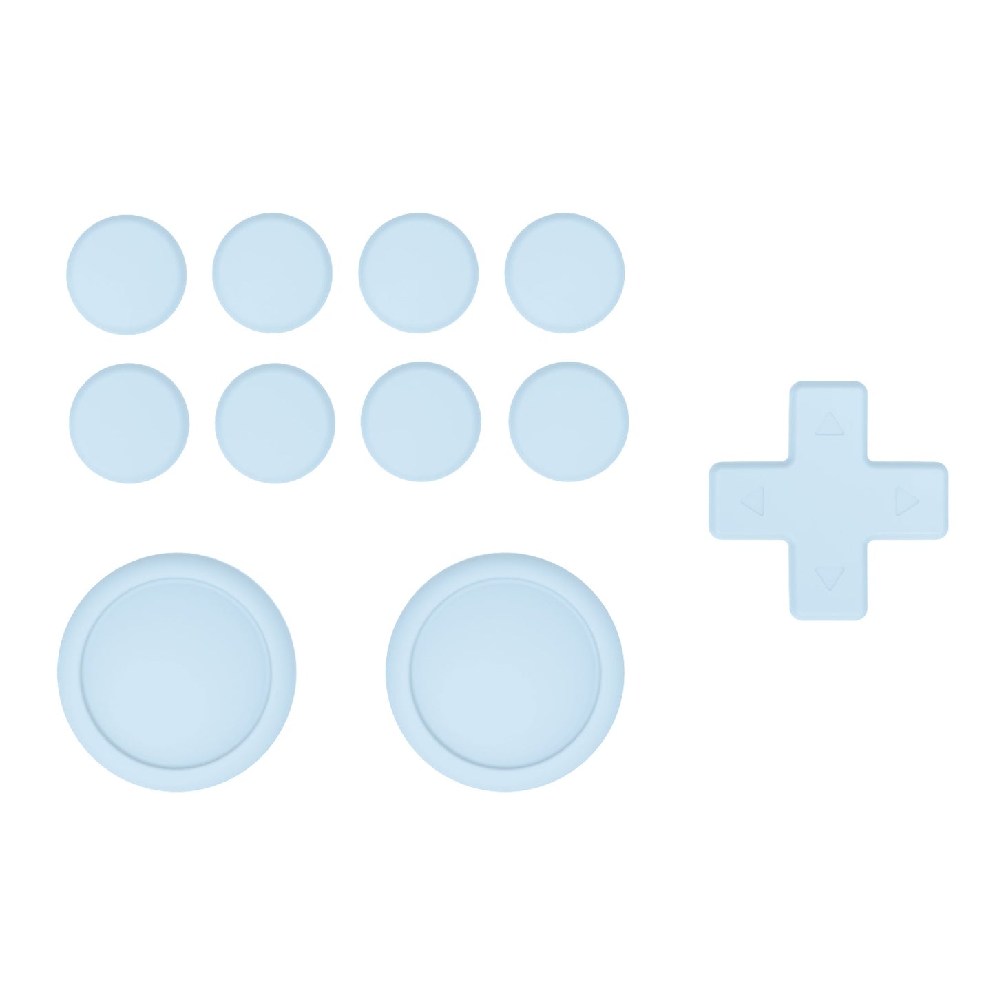 PlayVital Silicone Button Covers and Thumb Grip Set for Nintendo Switch & Switch OLED & Switch Lite ABXY Directional Key Button Caps with Switch Lite D-Pad Button Cap - Sky Blue PlayVital