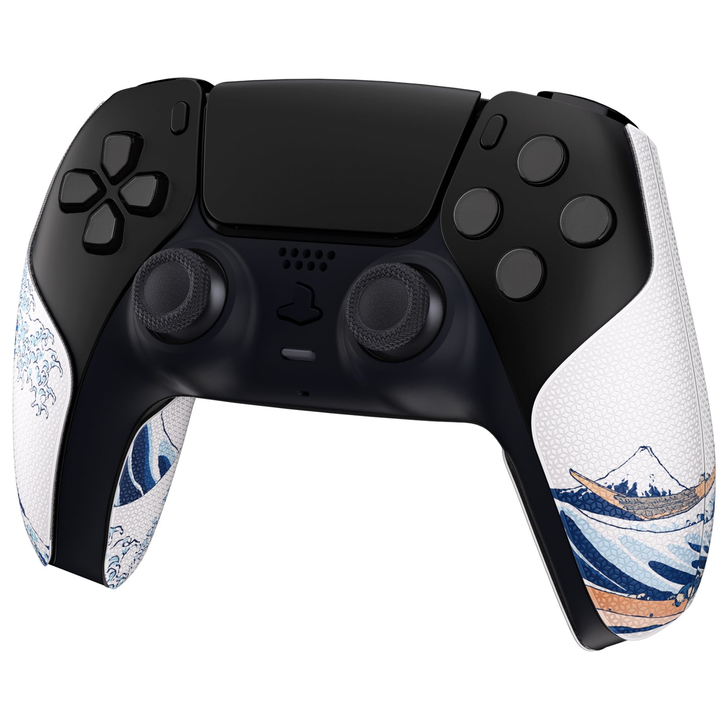 PlayVital Split Design Anti-Skid Sweat-Absorbent Premium Grip for PS5 Controller - The Great Wave