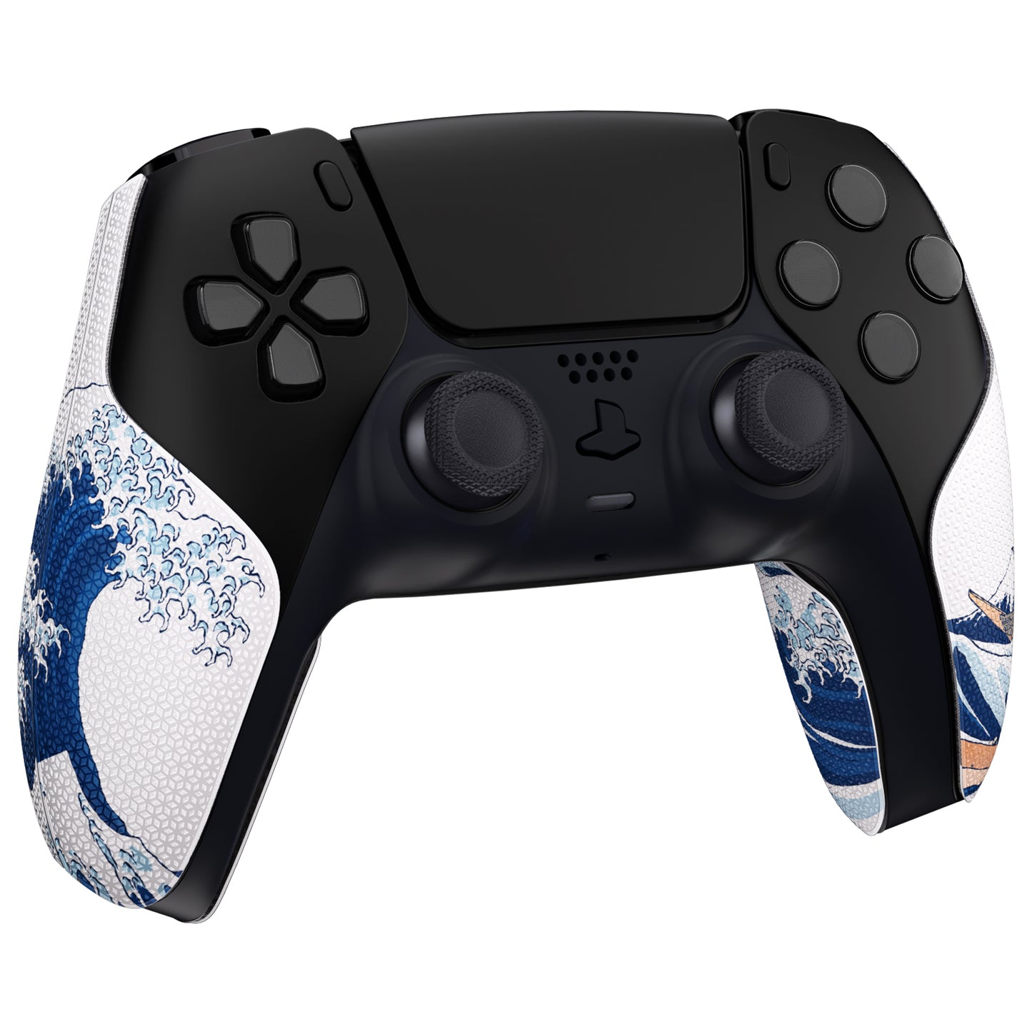 PlayVital Split Design Anti-Skid Sweat-Absorbent Premium Grip for PS5 Controller - The Great Wave