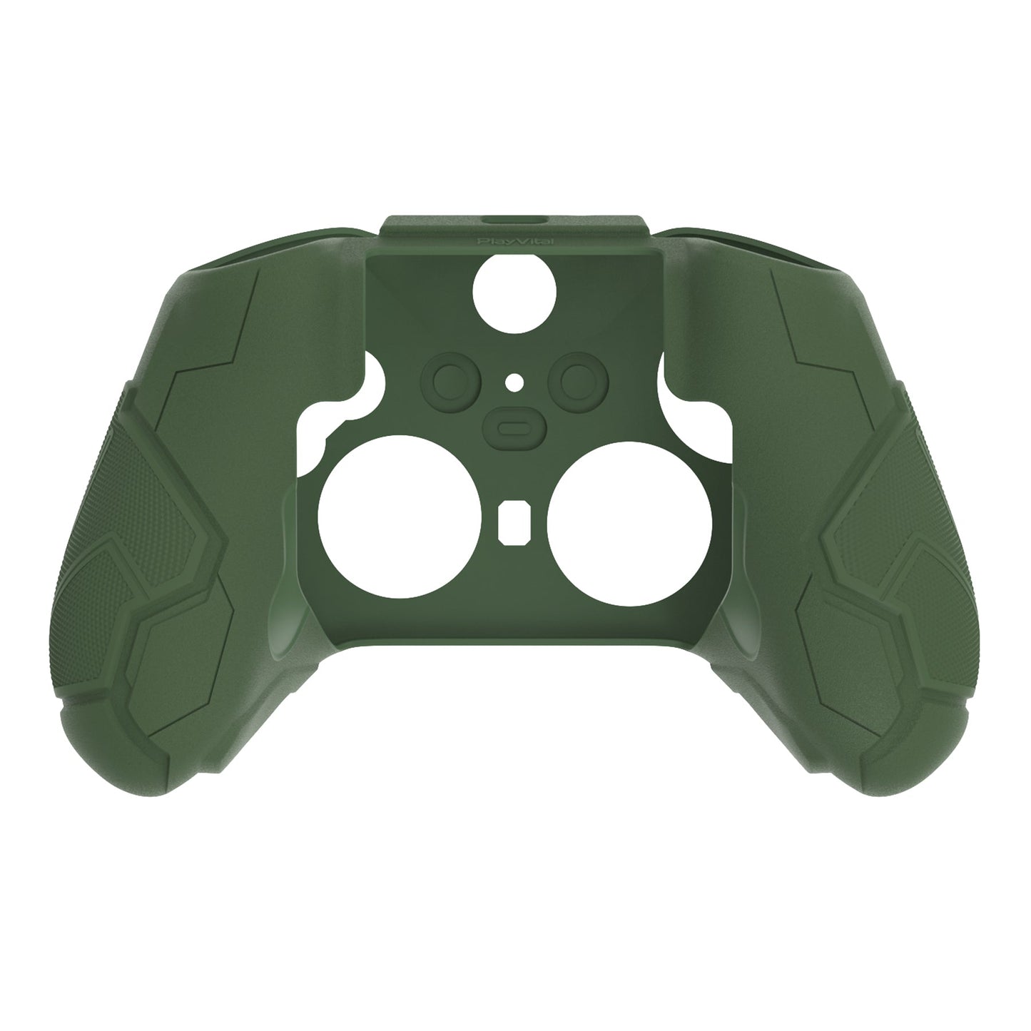 PlayVital Stellar Mecha Silicone Cover Skin with Thumb Grips for Xbox Elite Series 2 & Elite Series 2 Core Controller - Army & Rainforest Green PlayVital