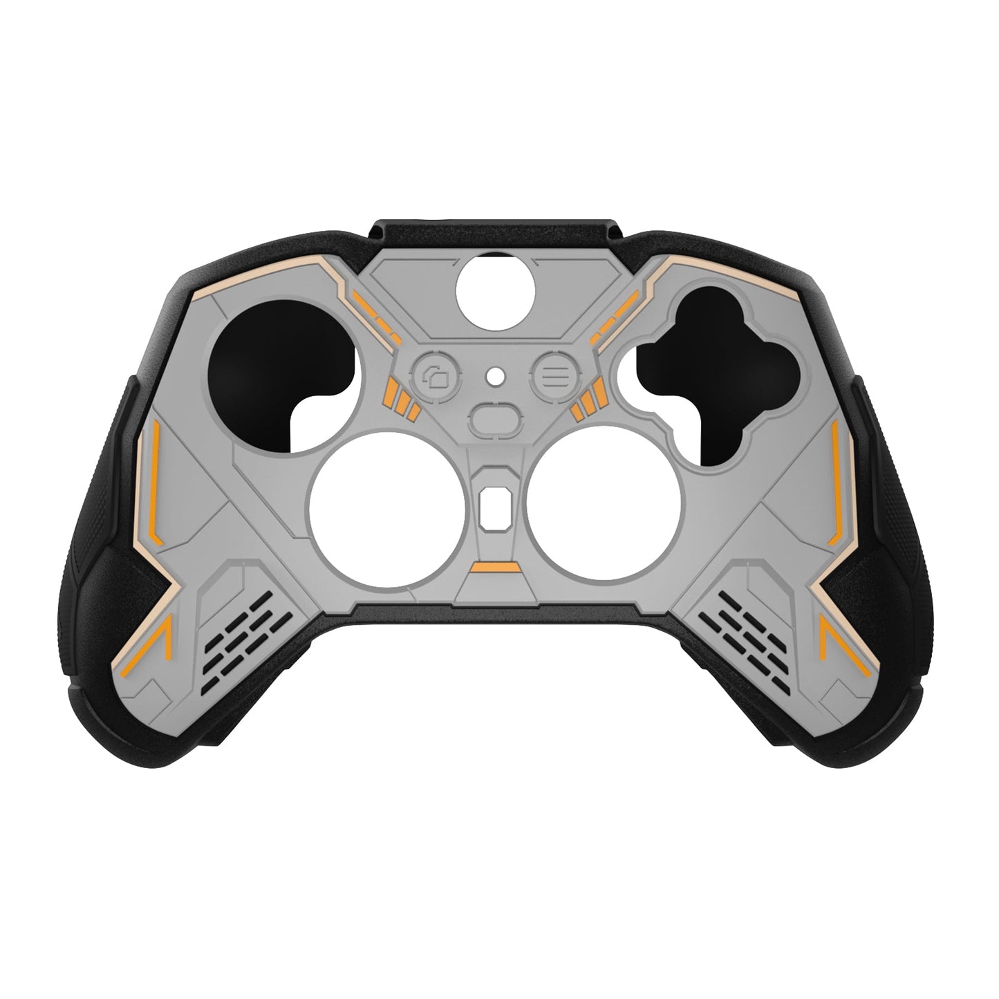PlayVital Stellar Mecha Silicone Cover Skin with Thumb Grips for Xbox Elite Series 2 & Elite Series 2 Core Controller - Dark Gray & Black PlayVital