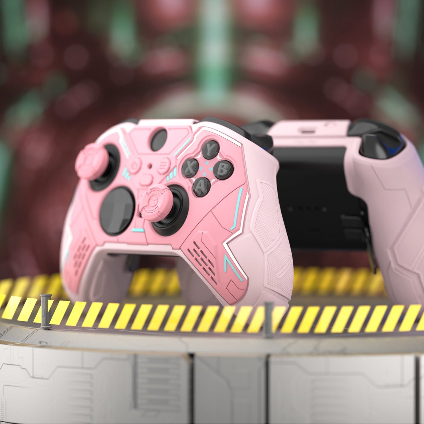 PlayVital Stellar Mecha Silicone Cover Skin with Thumb Grips for Xbox Elite Series 2 & Elite Series 2 Core Controller - Pink PlayVital