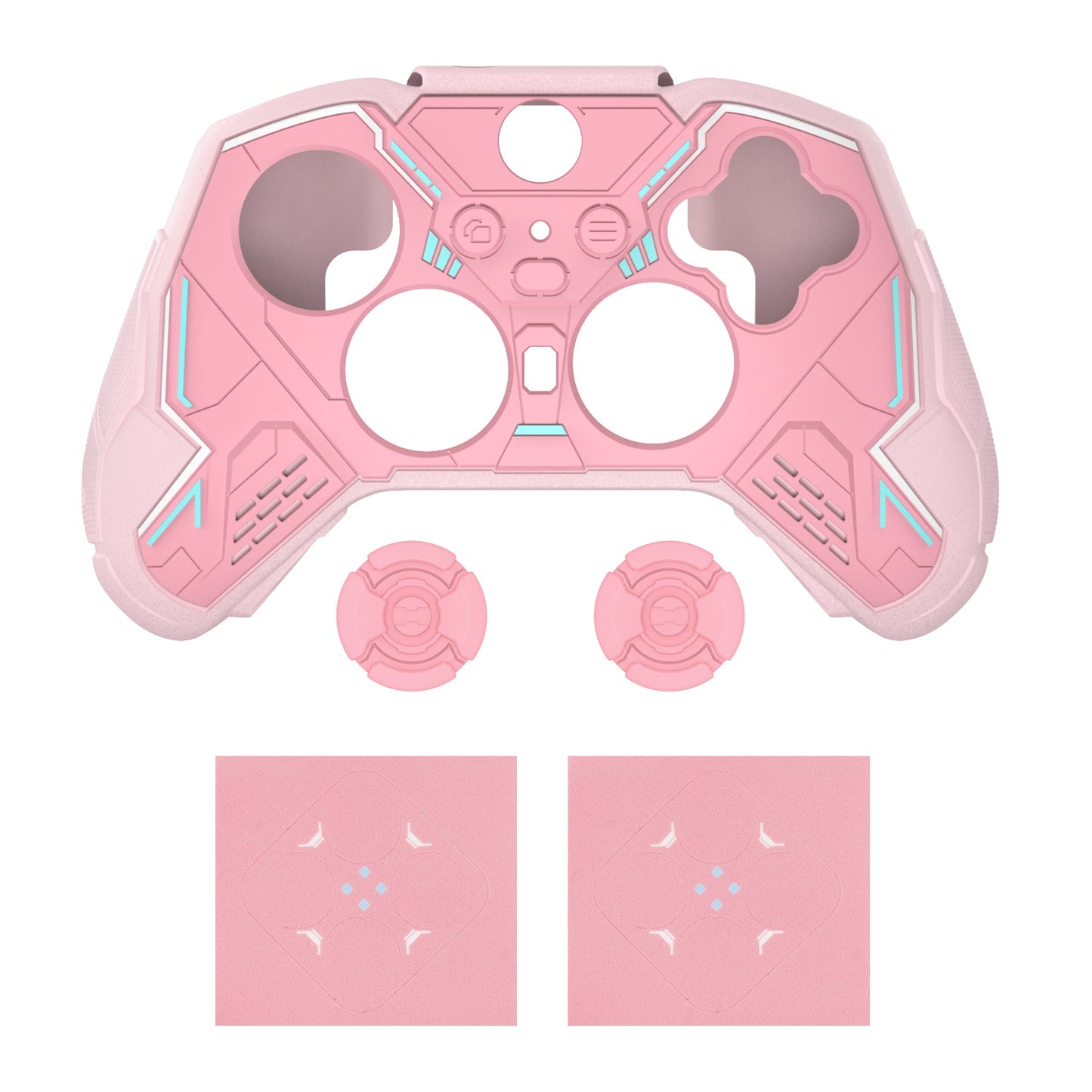 PlayVital Stellar Mecha Silicone Cover Skin with Thumb Grips for Xbox Elite Series 2 & Elite Series 2 Core Controller - Pink PlayVital