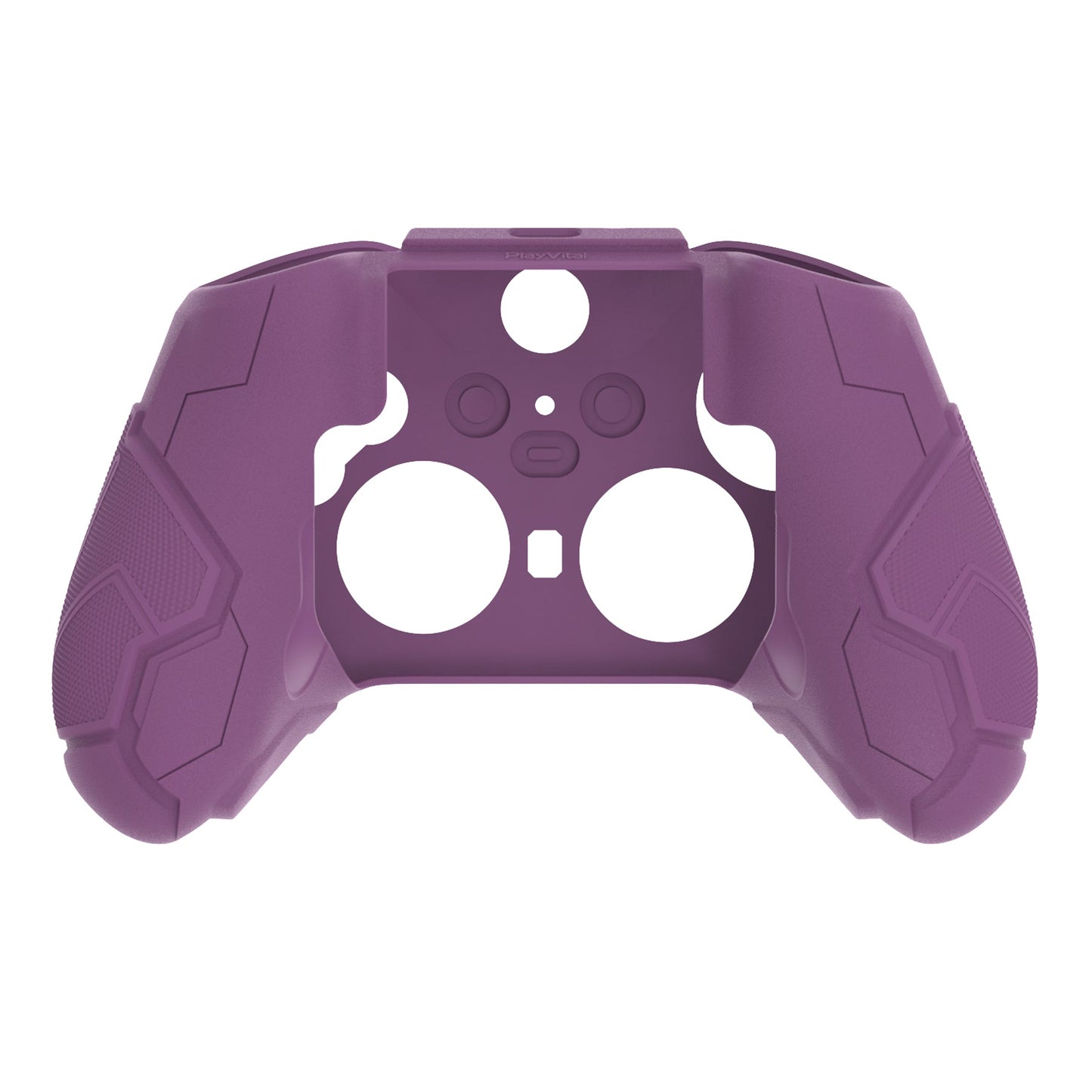 PlayVital Stellar Mecha Silicone Cover Skin with Thumb Grips for Xbox Elite Series 2 & Elite Series 2 Core Controller - Taupe & Purple PlayVital