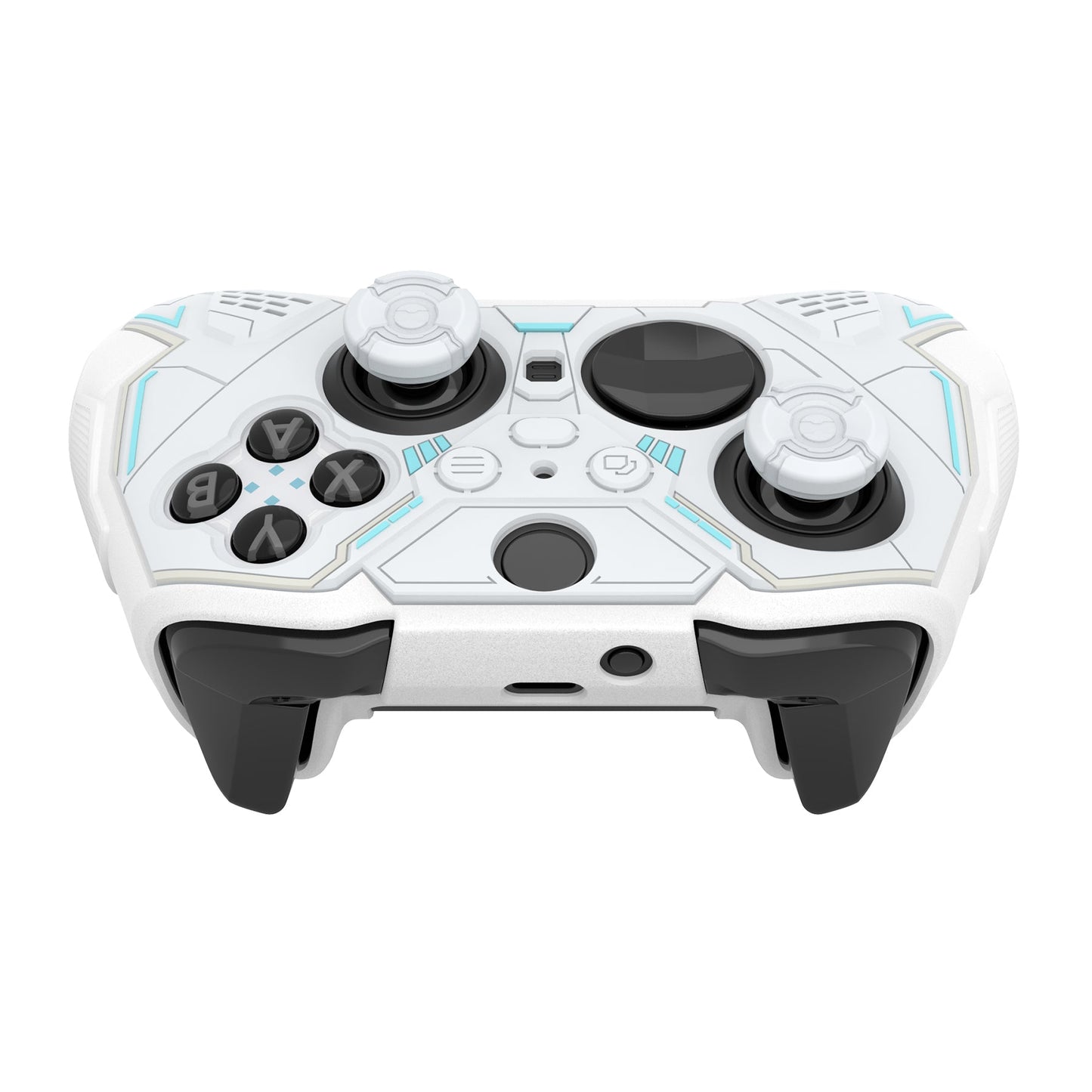 PlayVital Stellar Mecha Silicone Cover Skin with Thumb Grips for Xbox Elite Series 2 & Elite Series 2 Core Controller - White PlayVital