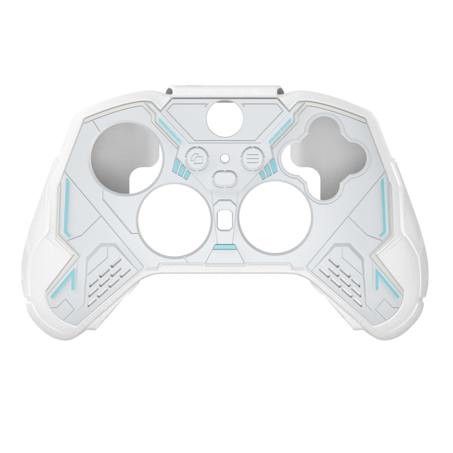 PlayVital Stellar Mecha Silicone Cover Skin with Thumb Grips for Xbox Elite Series 2 & Elite Series 2 Core Controller - White PlayVital