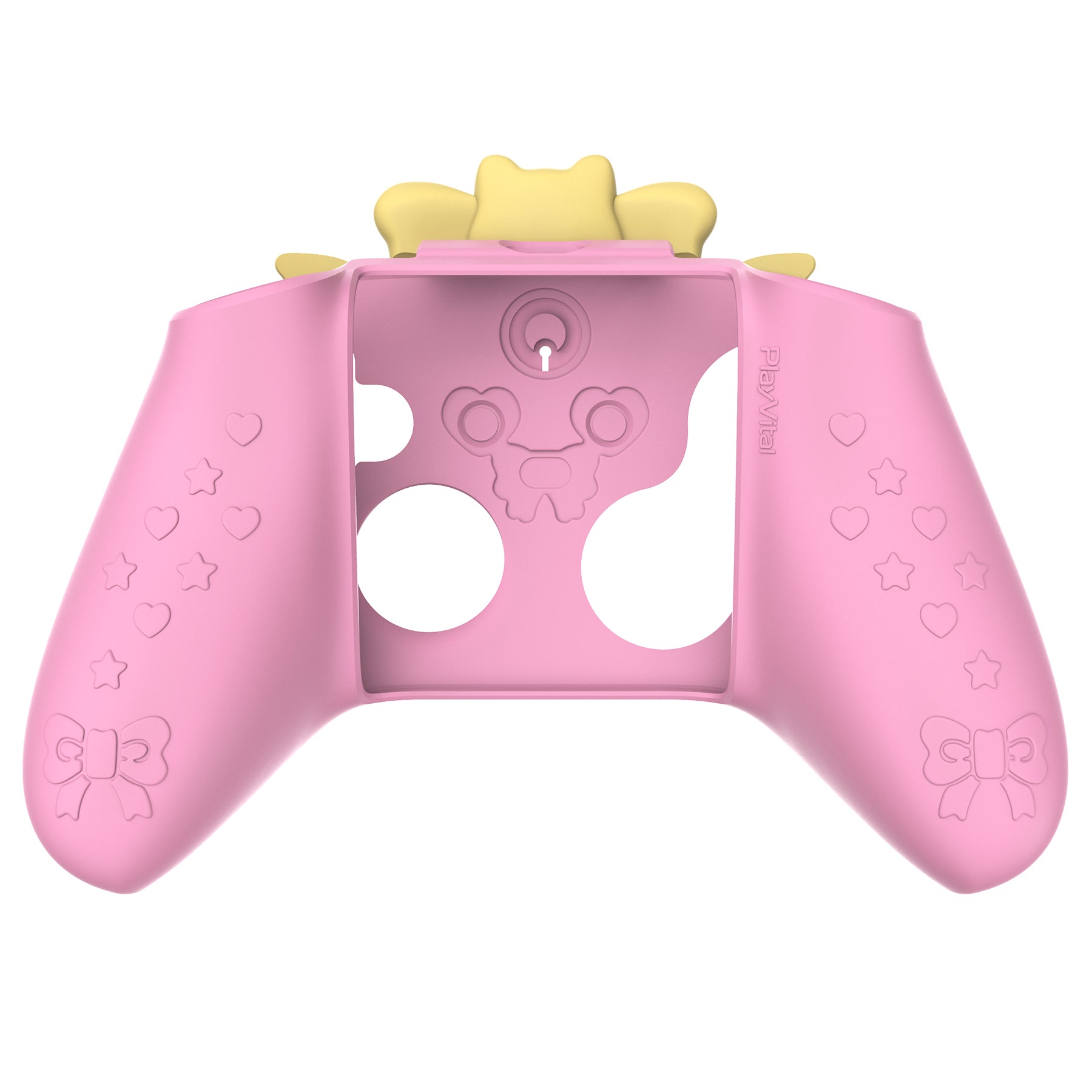 PlayVital Sweetheart Kitty Series Silicone Cover with Thumb Grips and Stickers for Xbox Series X/S Controller & Xbox Core Wireless Controller - Pink PlayVital