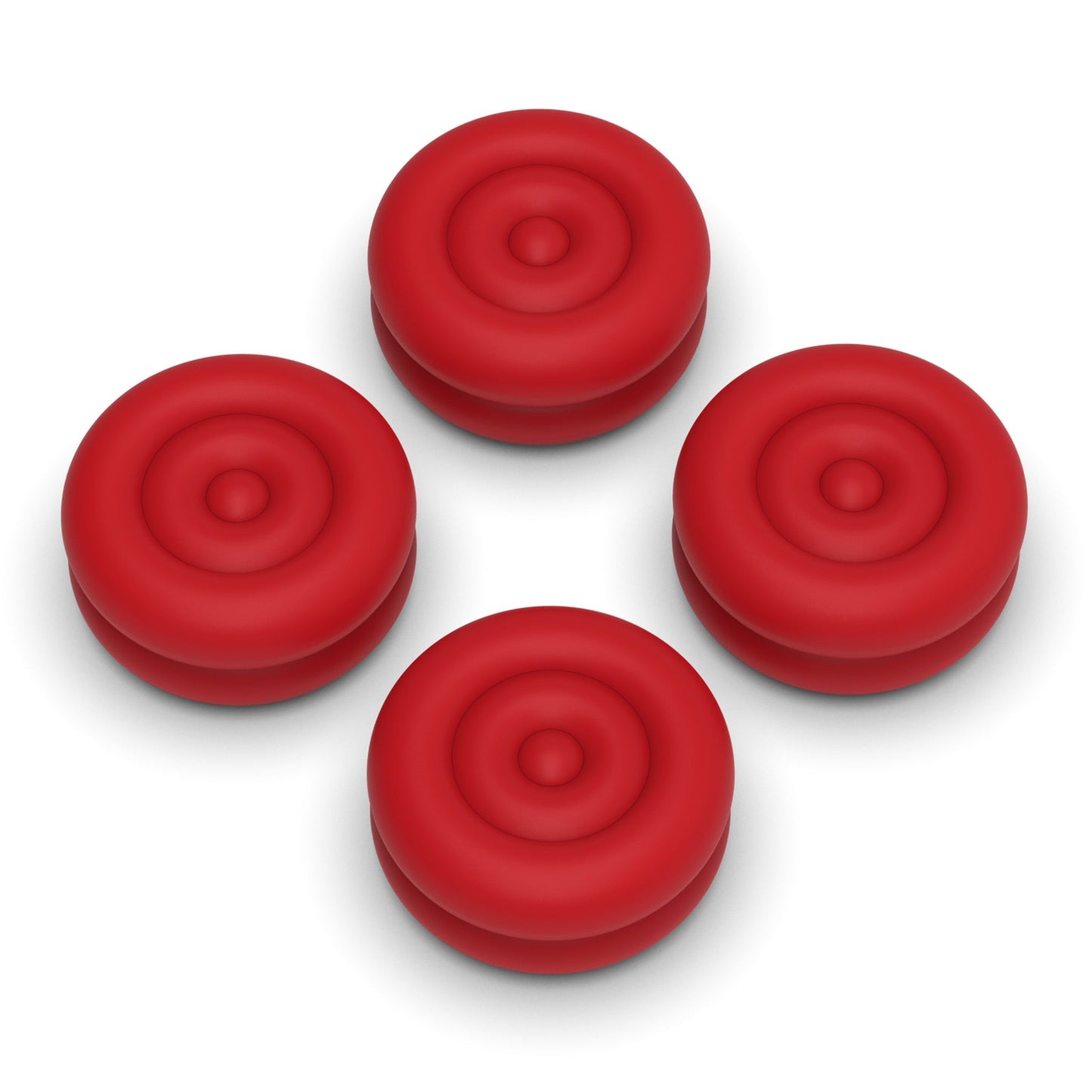 PlayVital Thumbs Cushion Grips Caps for Nintendo Switch 2 (2025), Joystick Caps for Joycon 2 - Passion Red PlayVital