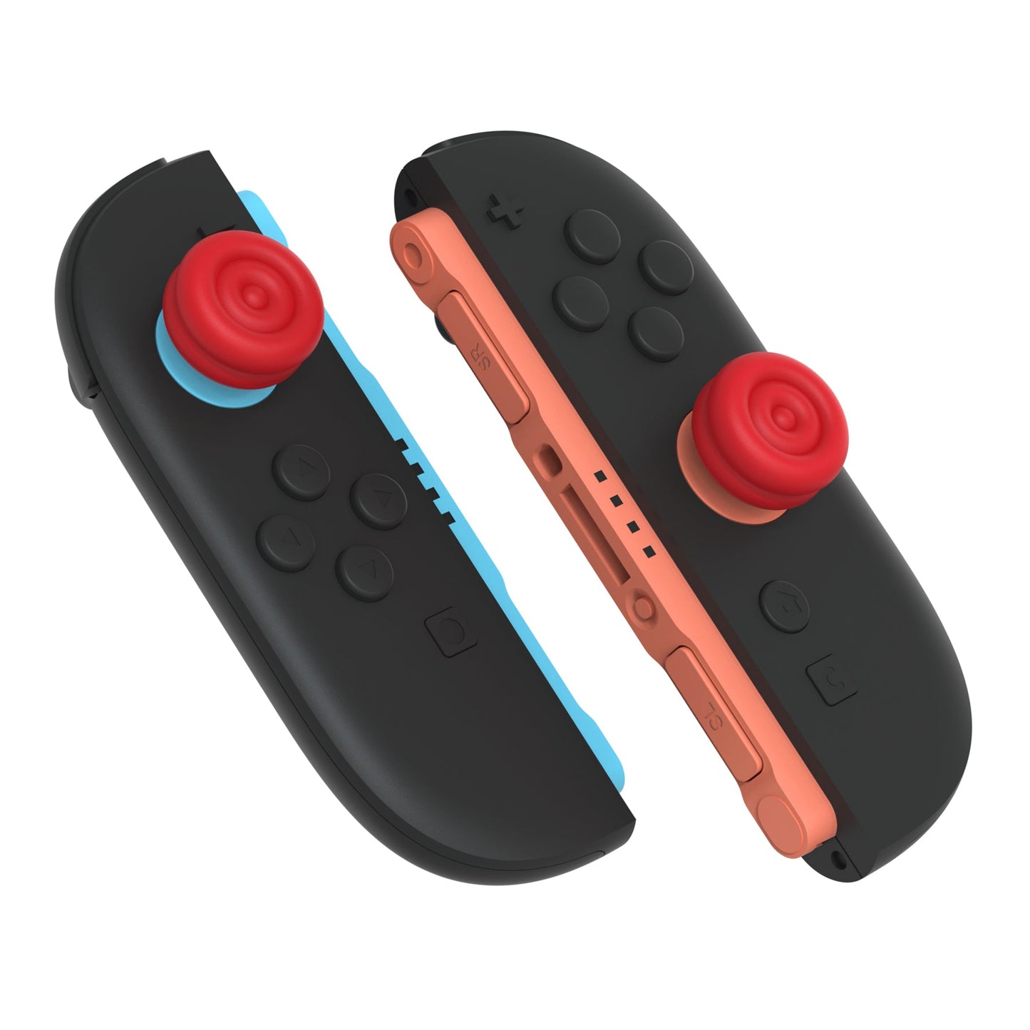 PlayVital Thumbs Cushion Grips Caps for Nintendo Switch 2 (2025), Joystick Caps for Joycon 2 - Passion Red PlayVital