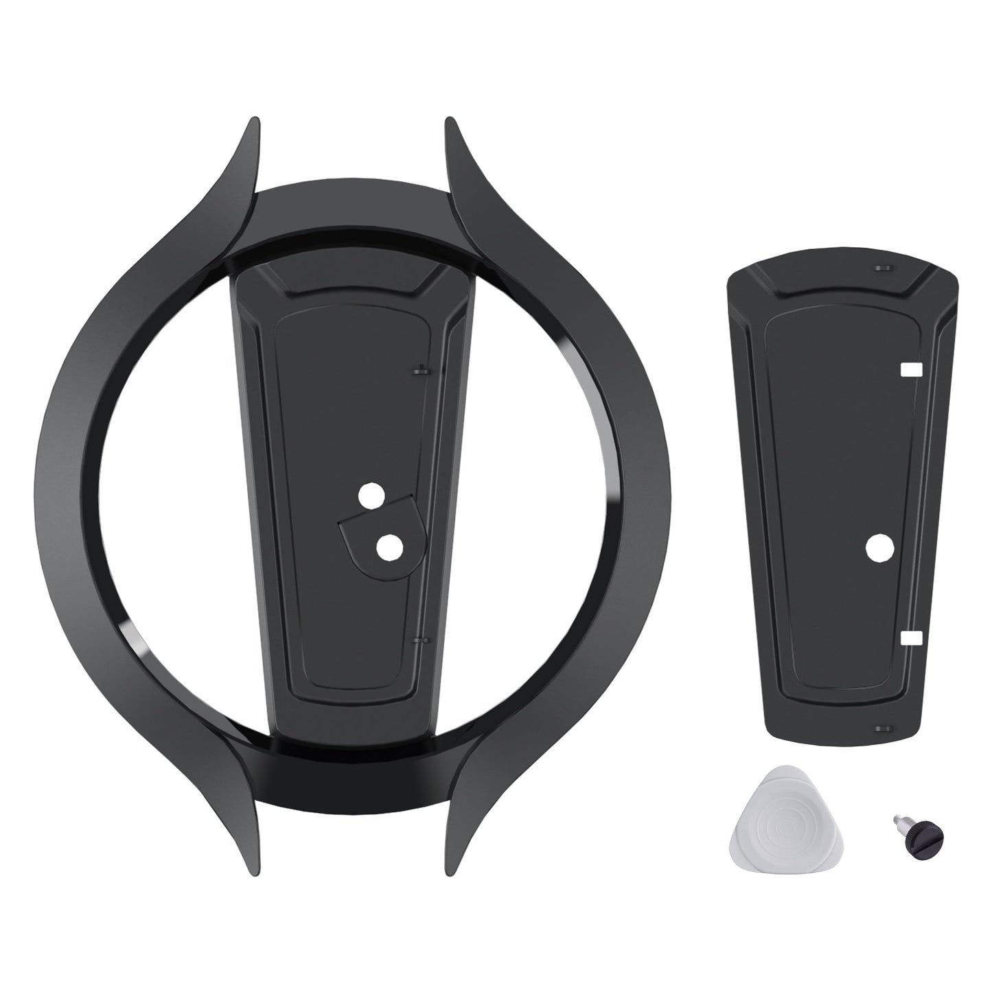 PlayVital Vertical Stand with Anti-Slip Pads for PS5/Slim/Pro/Standard Console Disc & Digital, Space-Saving Holder Base Accessories for PS5/Pro/Slim - Black PlayVital