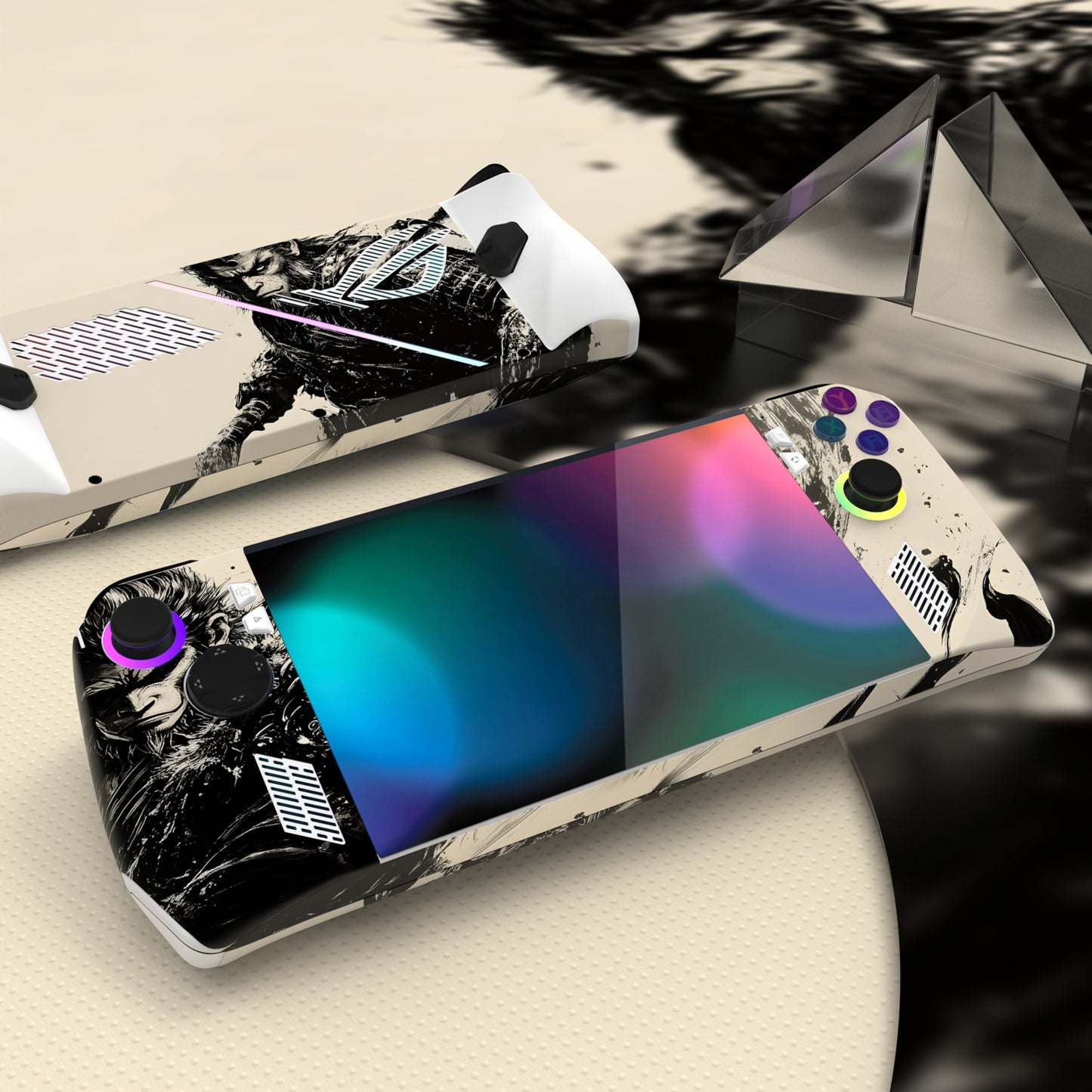 PlayVital Custom Stickers Vinyl Wraps Protective Skin Decal for ROG Ally Console - Inkblade Wukong PlayVital
