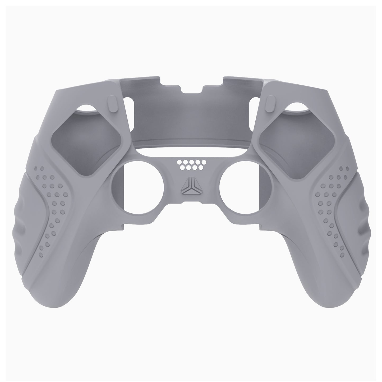 PlayVital Guardian Edition Anti-Slip Ergonomic Silicone Cover Case with Thumb Grip Caps for PS5 Edge Controller - Metallic Gray - EHPFP011 PlayVital