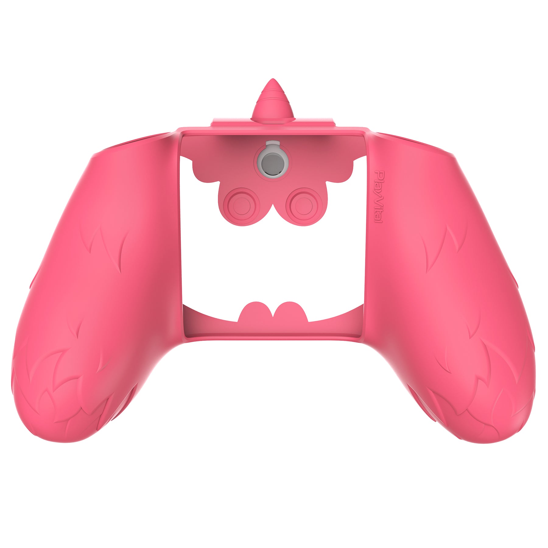 PlayVital MonoEye Monster Cute Silicone Cover with Thumb Grips Caps for Xbox Series X/S Controller - Red PlayVital