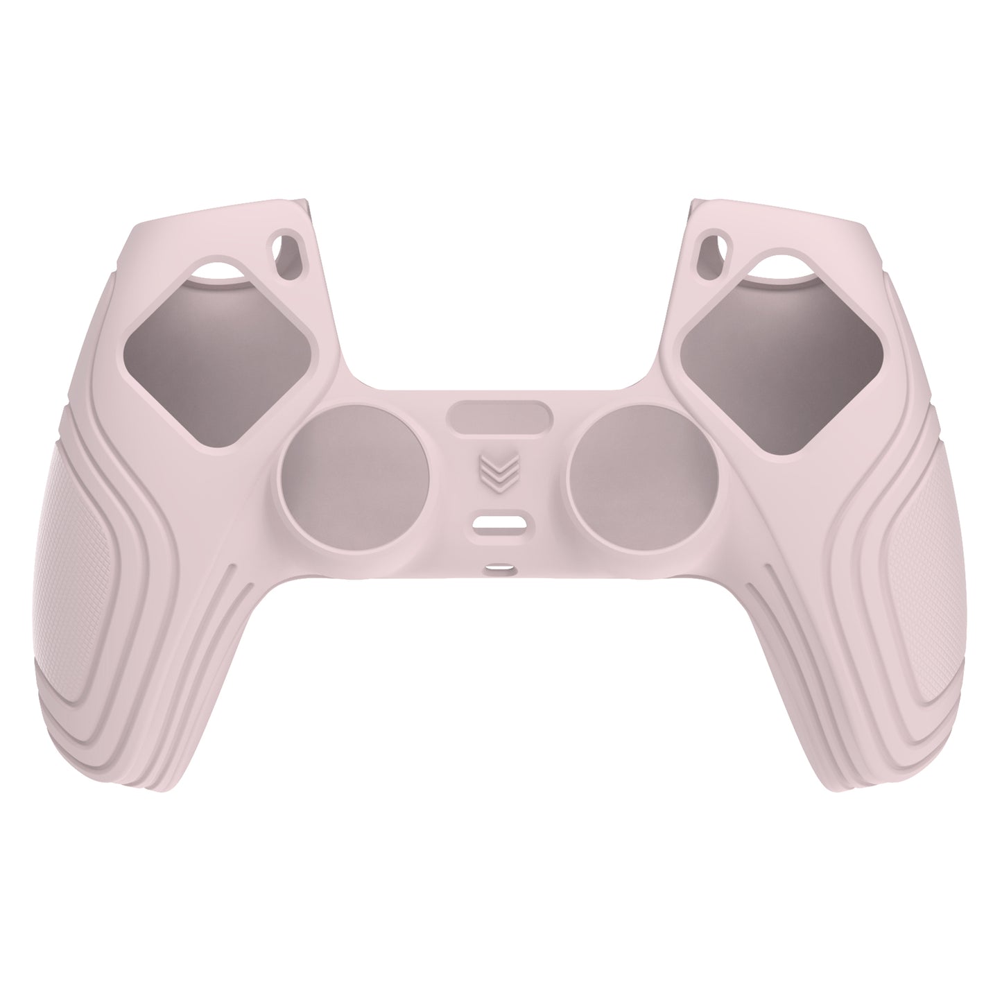 PlayVital Samurai Edition Anti-Slip Silicone Cover Skin with Thumb Grip Caps for PS5 Wireless Controller - Pink PlayVital