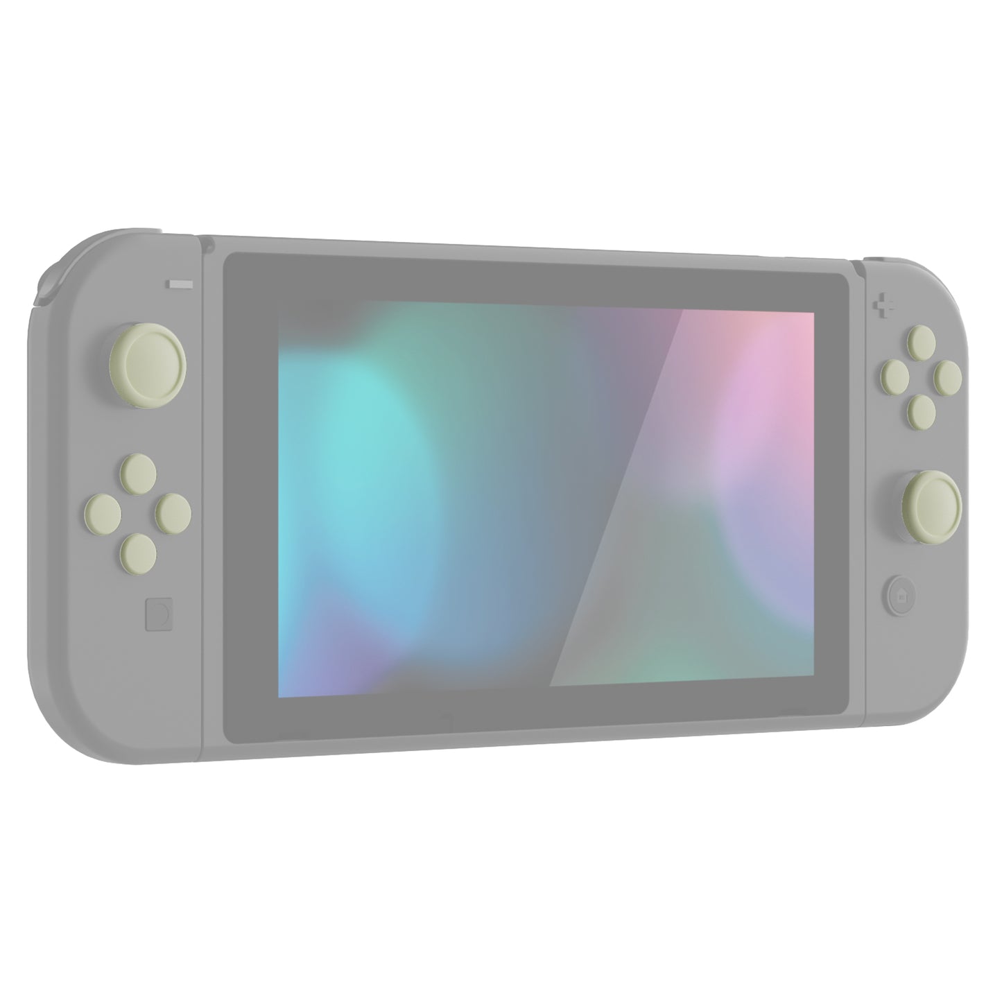PlayVital Silicone Button Covers and Thumb Grip Set for Nintendo Switch & Switch OLED & Switch Lite ABXY Directional Key Button Caps with Switch Lite D-Pad Button Cap - Antique Yellow PlayVital