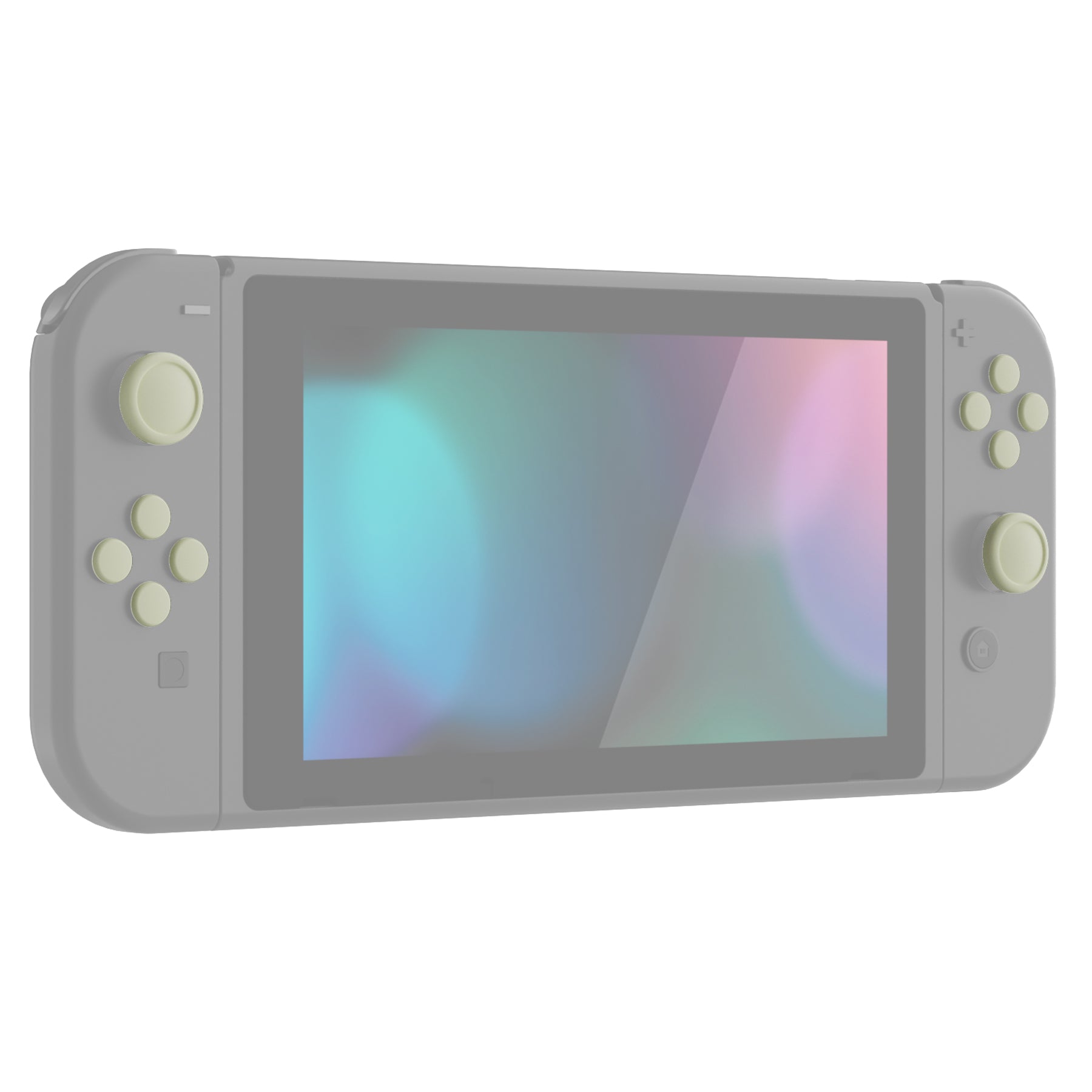 PlayVital Silicone Button Covers and Thumb Grip Set for Nintendo Switch & Switch OLED & Switch Lite ABXY Directional Key Button Caps with Switch Lite D-Pad Button Cap - Antique Yellow PlayVital