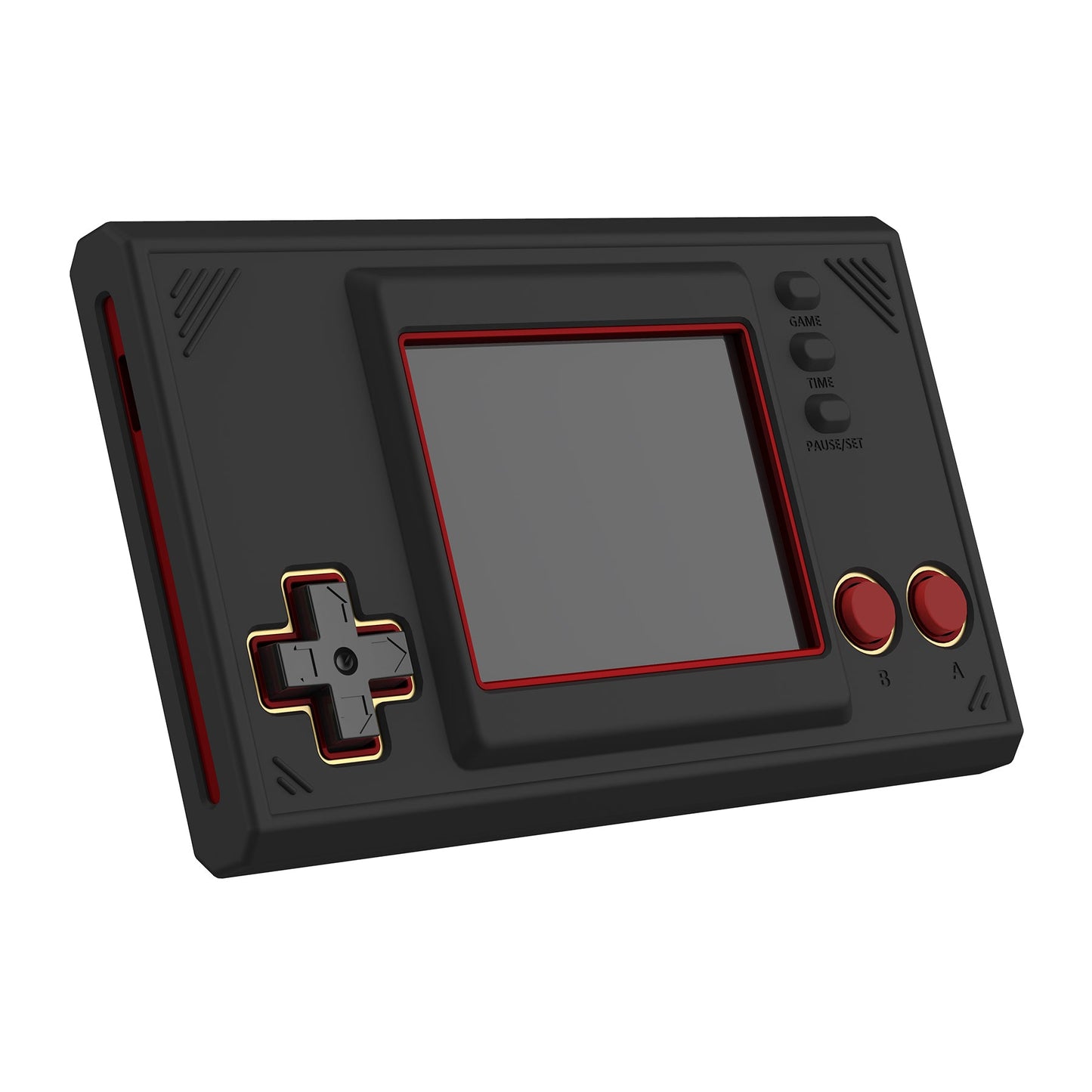 PlayVital Black Silicone Cover Protective Case Skin for Game & Watch: Super Mario Bros with 2 Pcs Screen Protectors - GW002 PlayVital