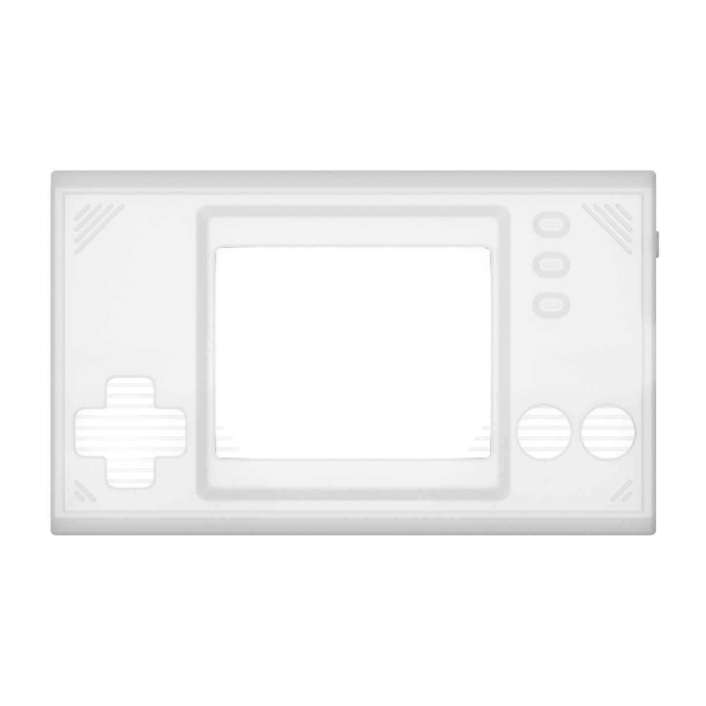 PlayVital Semi-Transparent Clear Silicone Cover Protective Case Skin for Game & Watch: Super Mario Bros with 2 Pcs Screen Protectors - GW005 PlayVital
