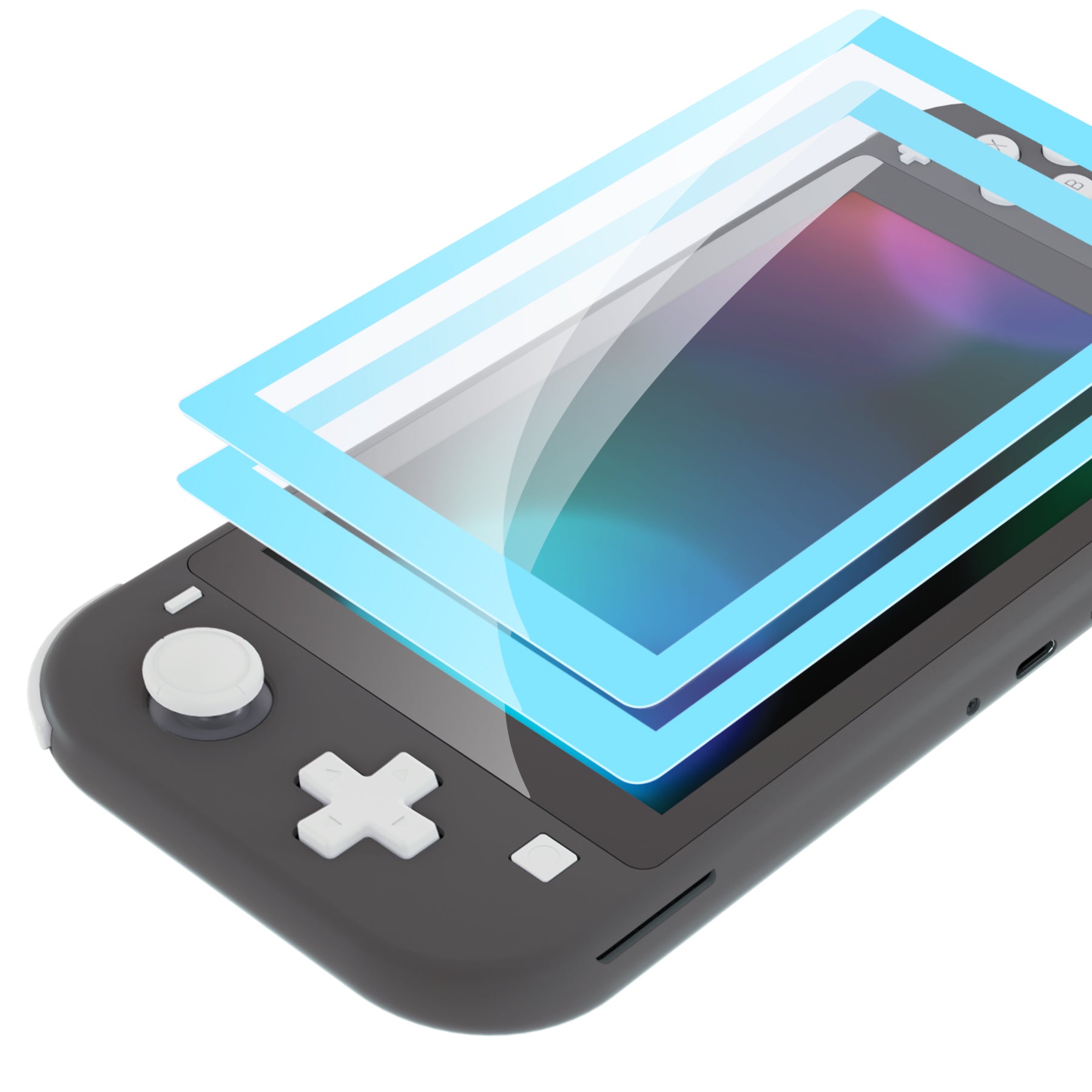 PlayVital intendo Switch Lite HD Clear Tempered Glass Screen