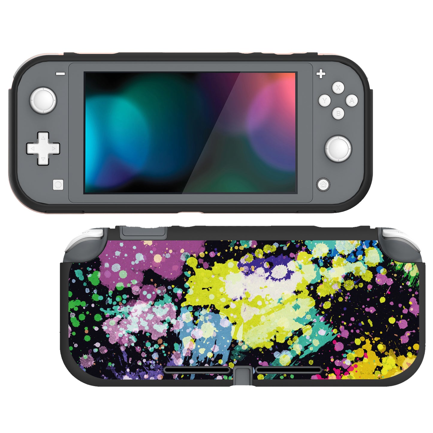 PlayVital Watercolour Splash Custom Protective Case for NS Switch Lite, Soft TPU Slim Case Cover for NS Switch Lite - LTU6015 PlayVital
